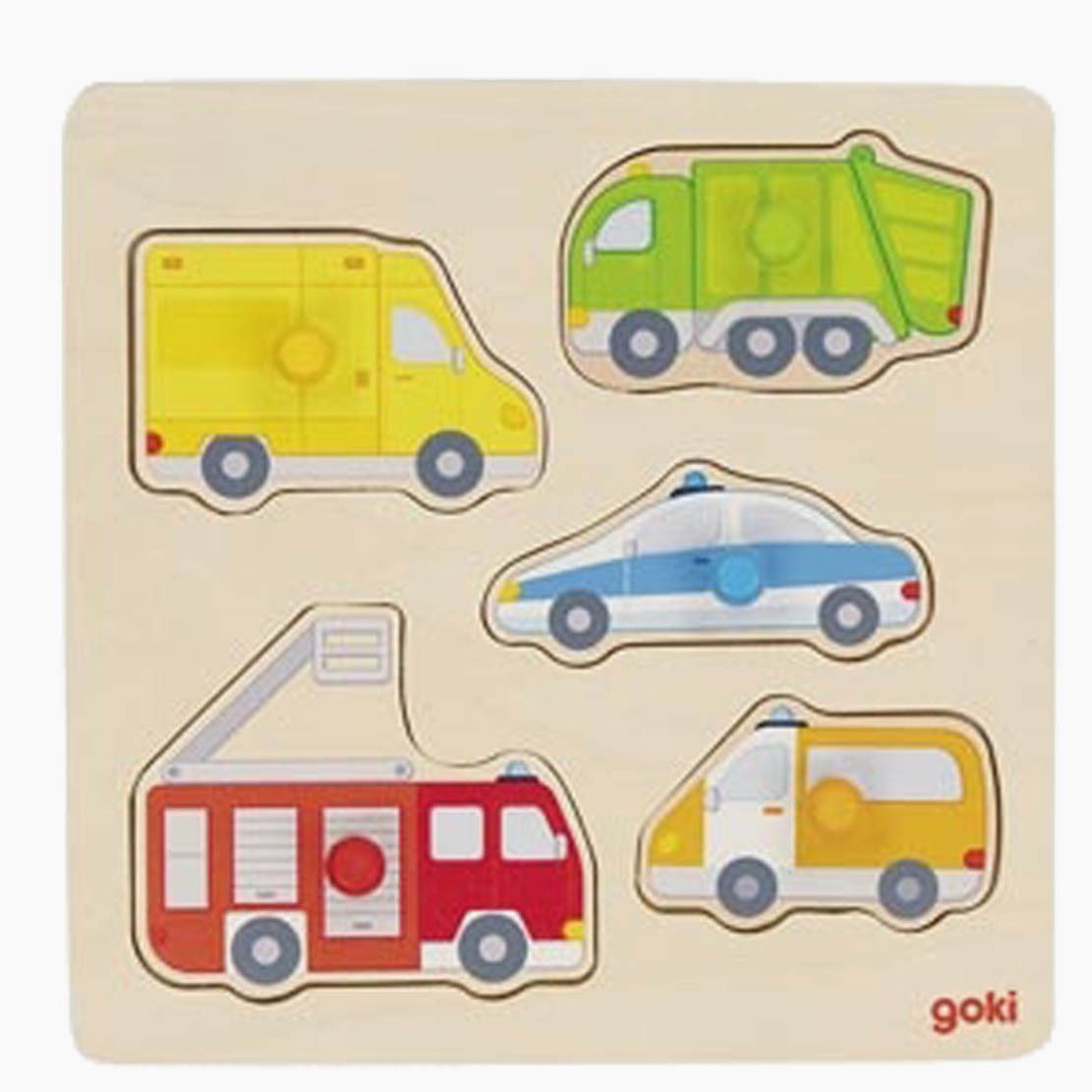 goki Steckpuzzle Steckpuzzle Fahrzeuge und Tiere günstig online kaufen