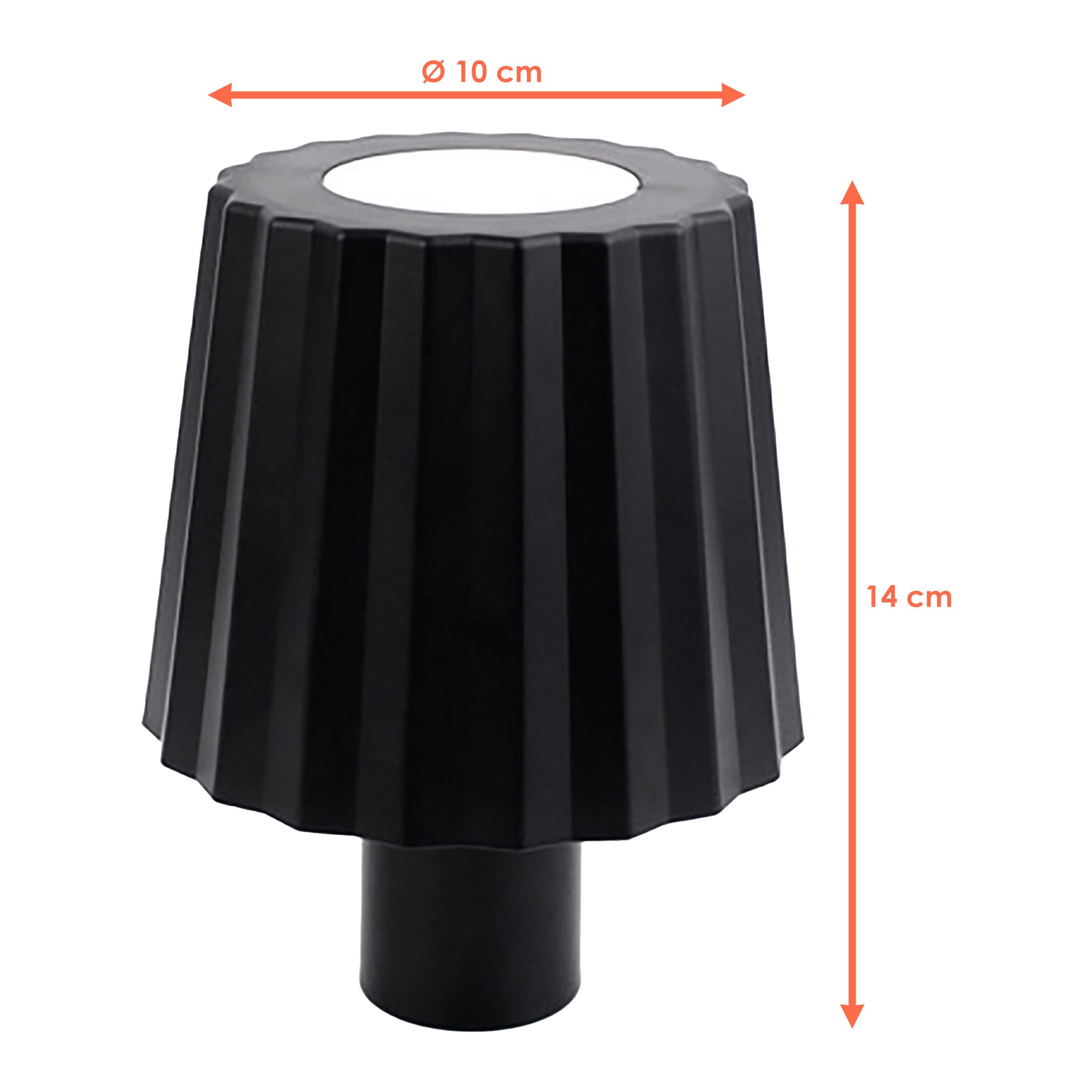 Spetebo LED Tischleuchte Akku Touch Flaschenleuchte mit 60 LED 14 x 10 cm, günstig online kaufen