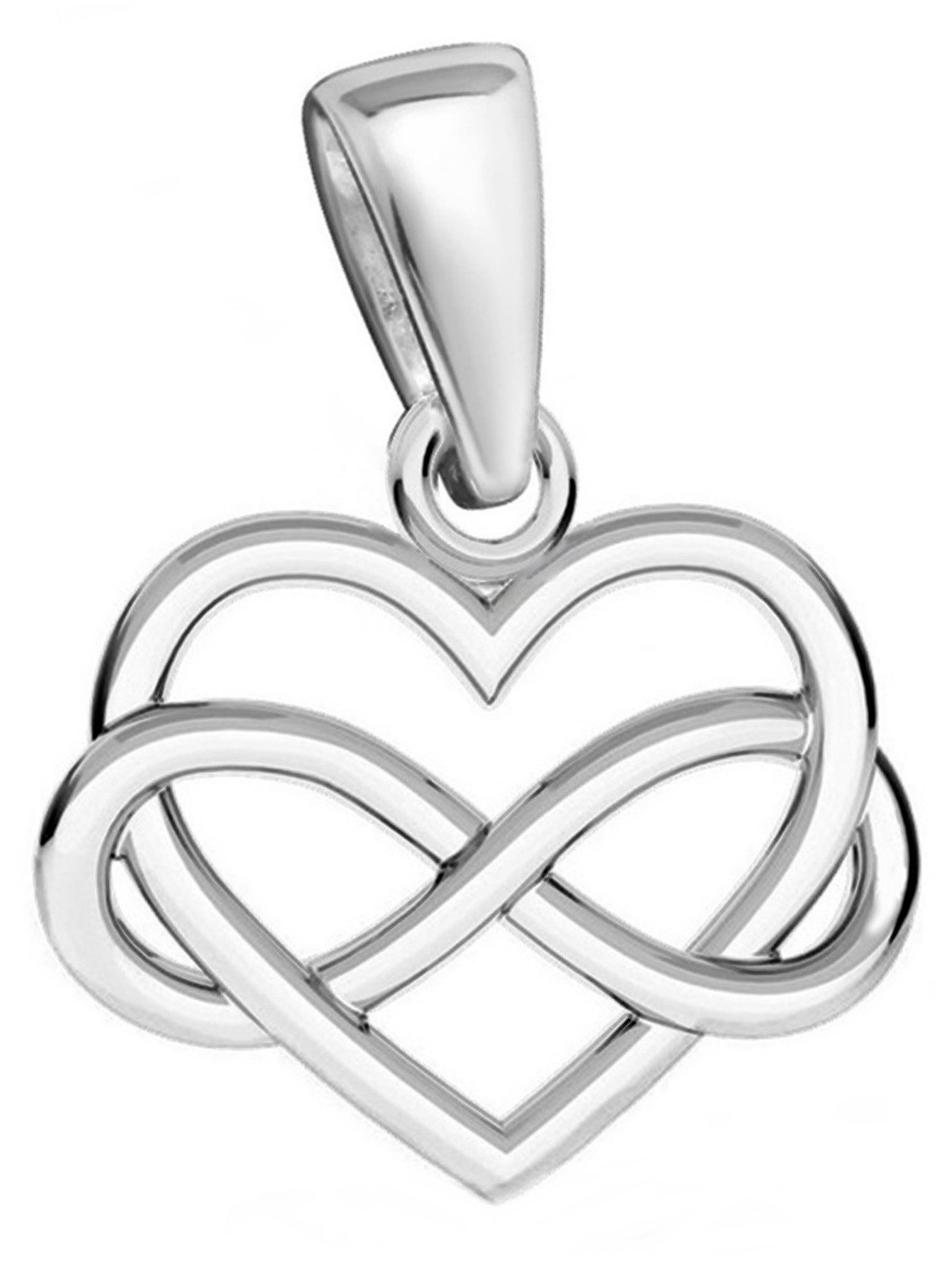 Goldene Hufeisen Herzanhänger Herz Unendlichkeit Anhänger für Halskette 925 günstig online kaufen