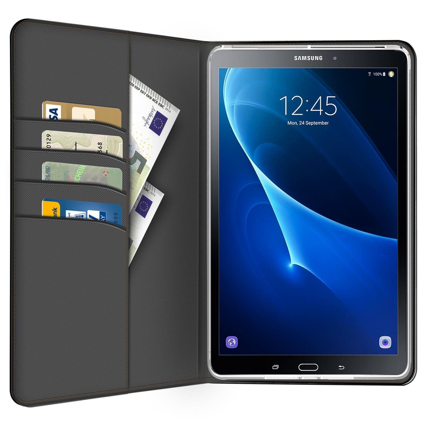 CoolGadget Tablet-Hülle Book Case Tablet Tasche Für Samsung Galaxy Tab A 10.1 (2016) 25,7 cm (10,1 Zoll), Hülle Klapphülle Cover Samsung Tab A 10.1 (T580/T585)  – Bild 3 von 5