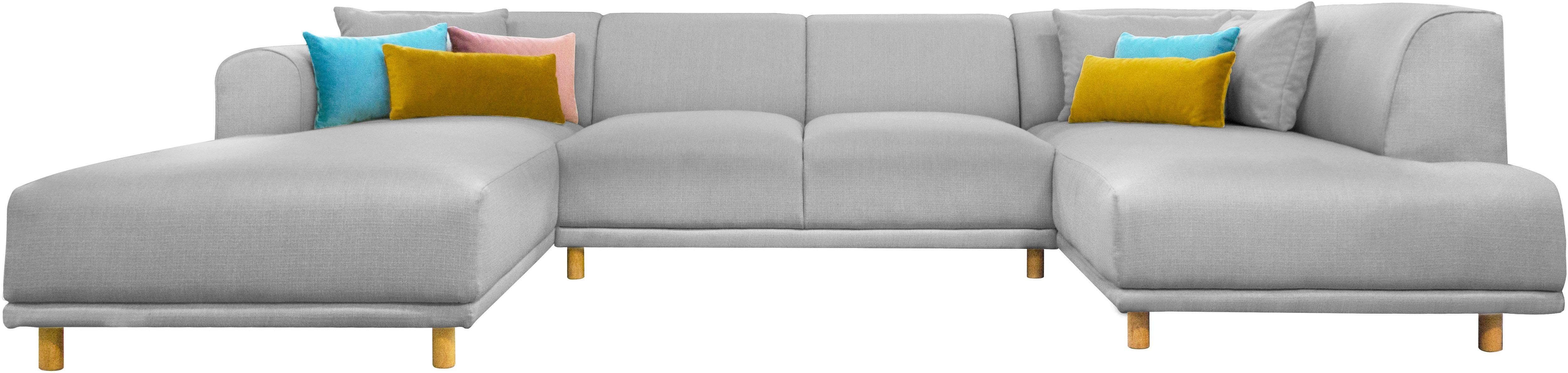 andas Wohnlandschaft Maroon U-Form, in skandinavischem günstig online kaufen