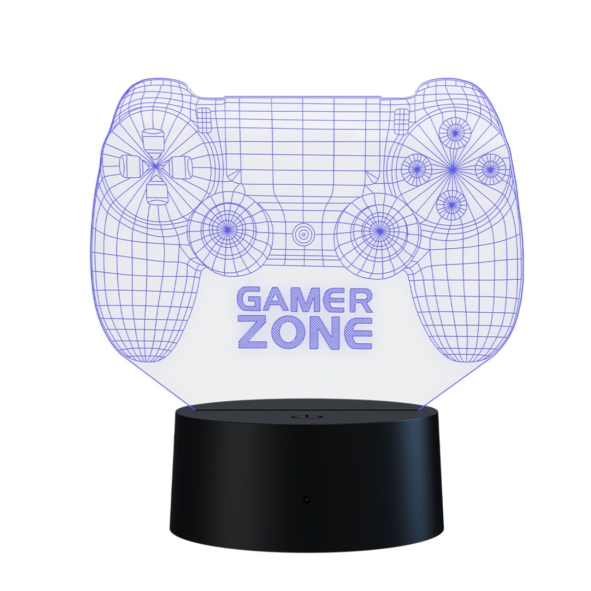 Qware Gaming LED Dekolicht 3D LED Lampe – RGB Tischlampe mit Farbwechsel und Fernbedienung – Bild 3 von 5