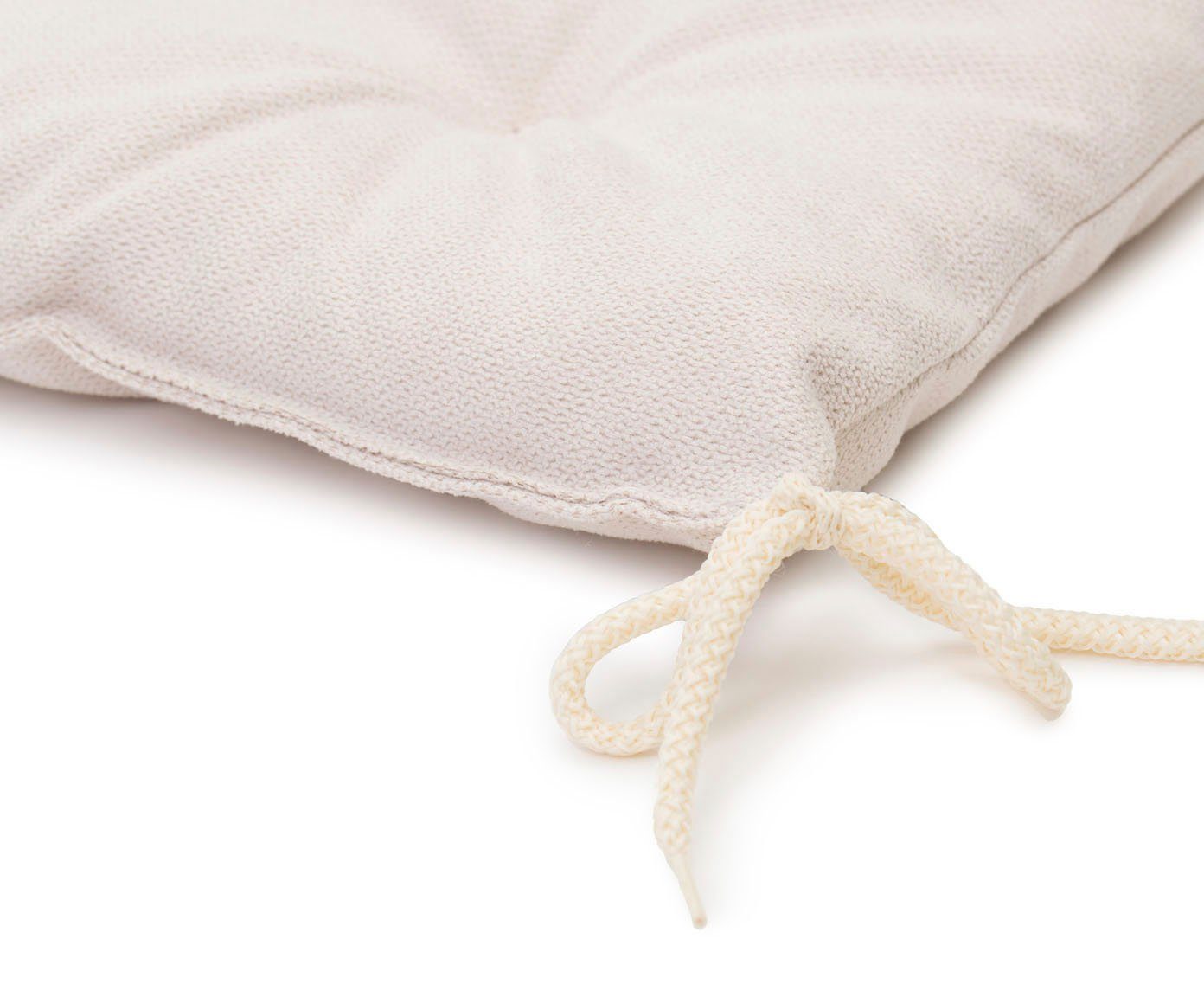 Gözze Sitzauflage Darco Uni, (1 St), 1 Stück, Maße: 40 x 40 x 4 cm, mit Füllung, mit Bindebändern