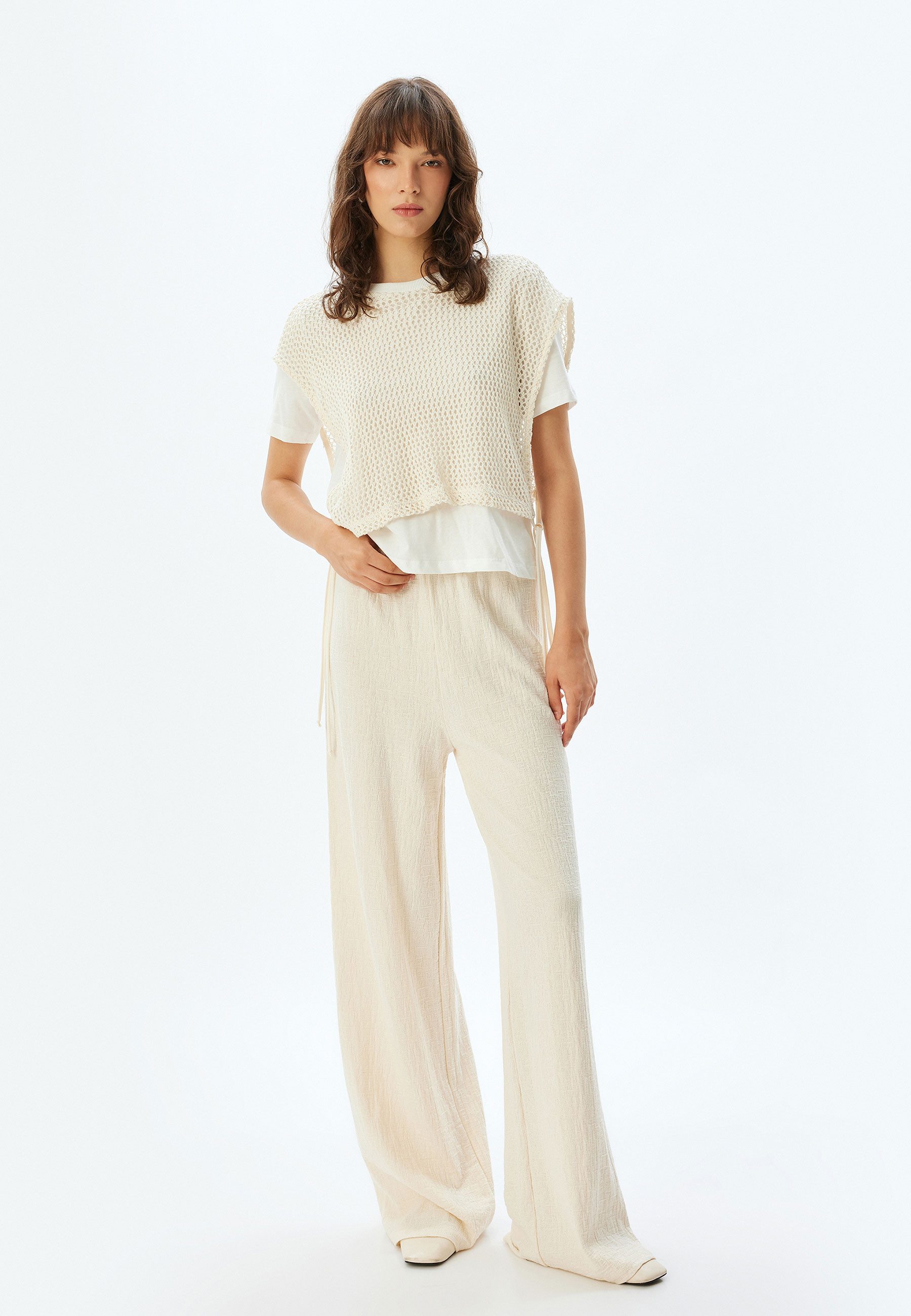Koton Palazzohose Normale Leibhöhe Wide Leg