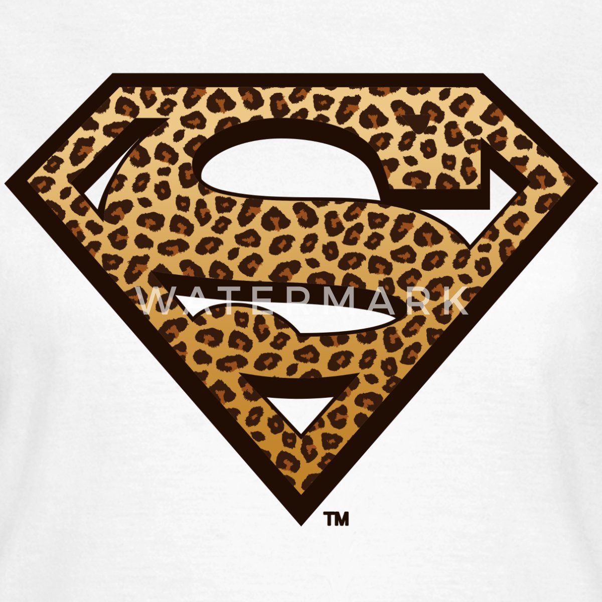 Spreadshirt T-Shirt Superman Leoprint Logo Frauen günstig online kaufen
