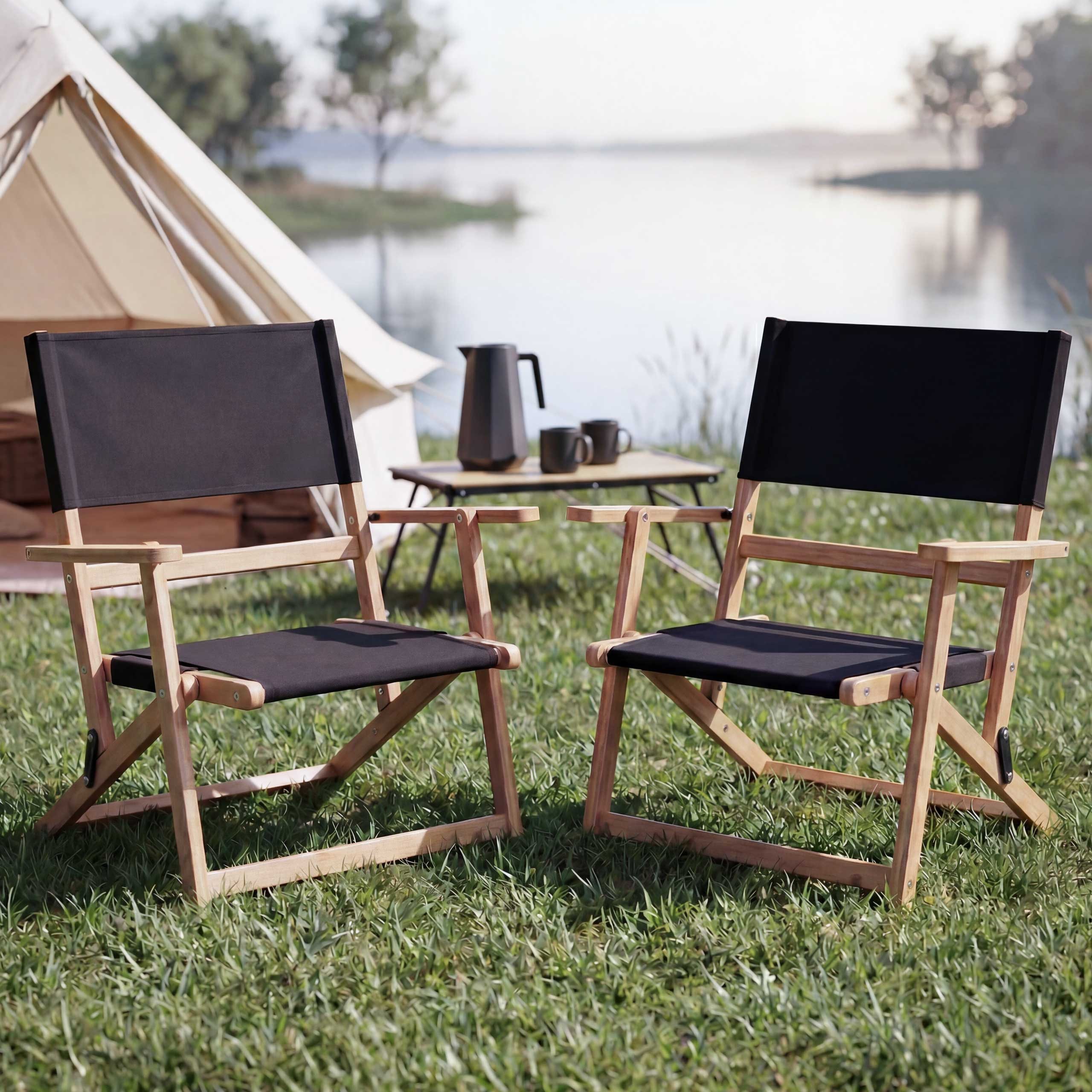 MCW Campingstuhl MCW-Q42 (Set), Leicht zu transportieren und platzsparend zu verstauen