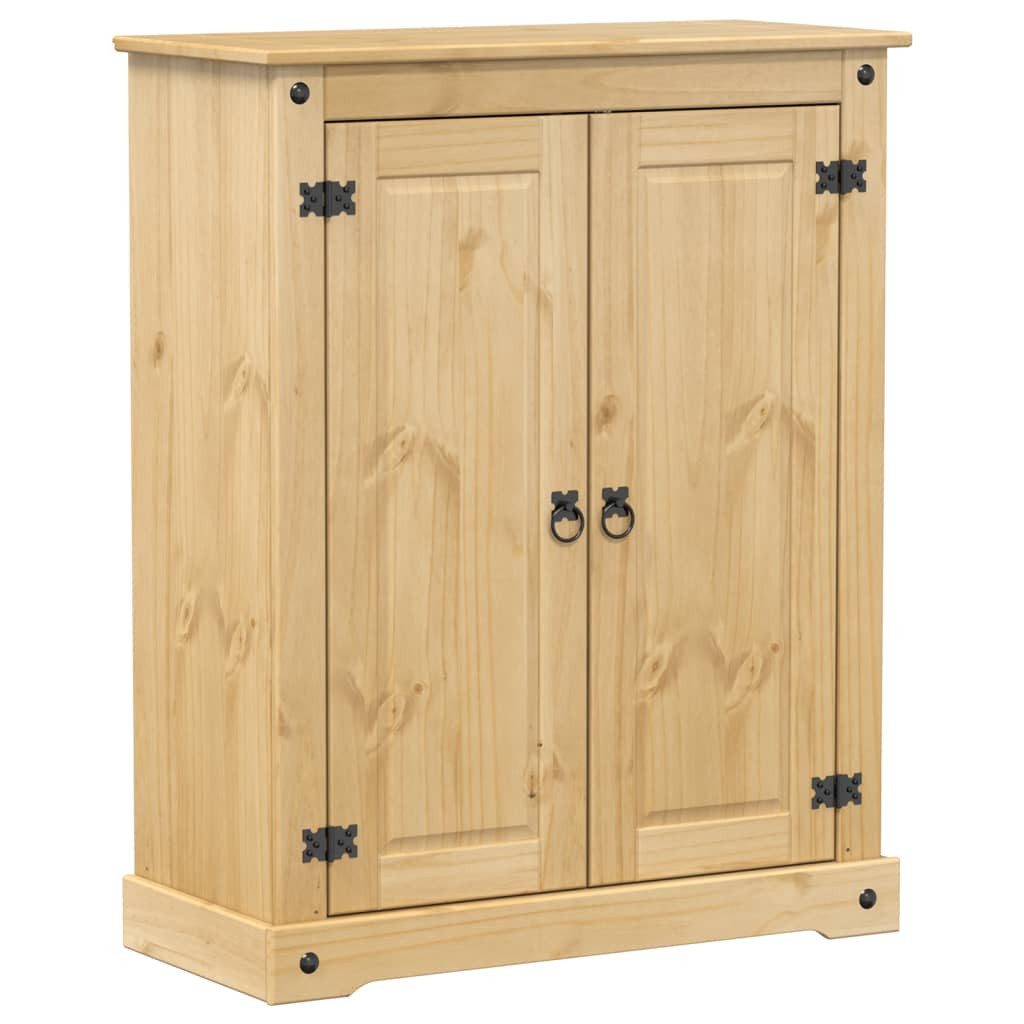 vidaXL Schuhregal Schuhschrank Corona 86x38,5x108 cm Massivholz Kiefer, 1-tlg.