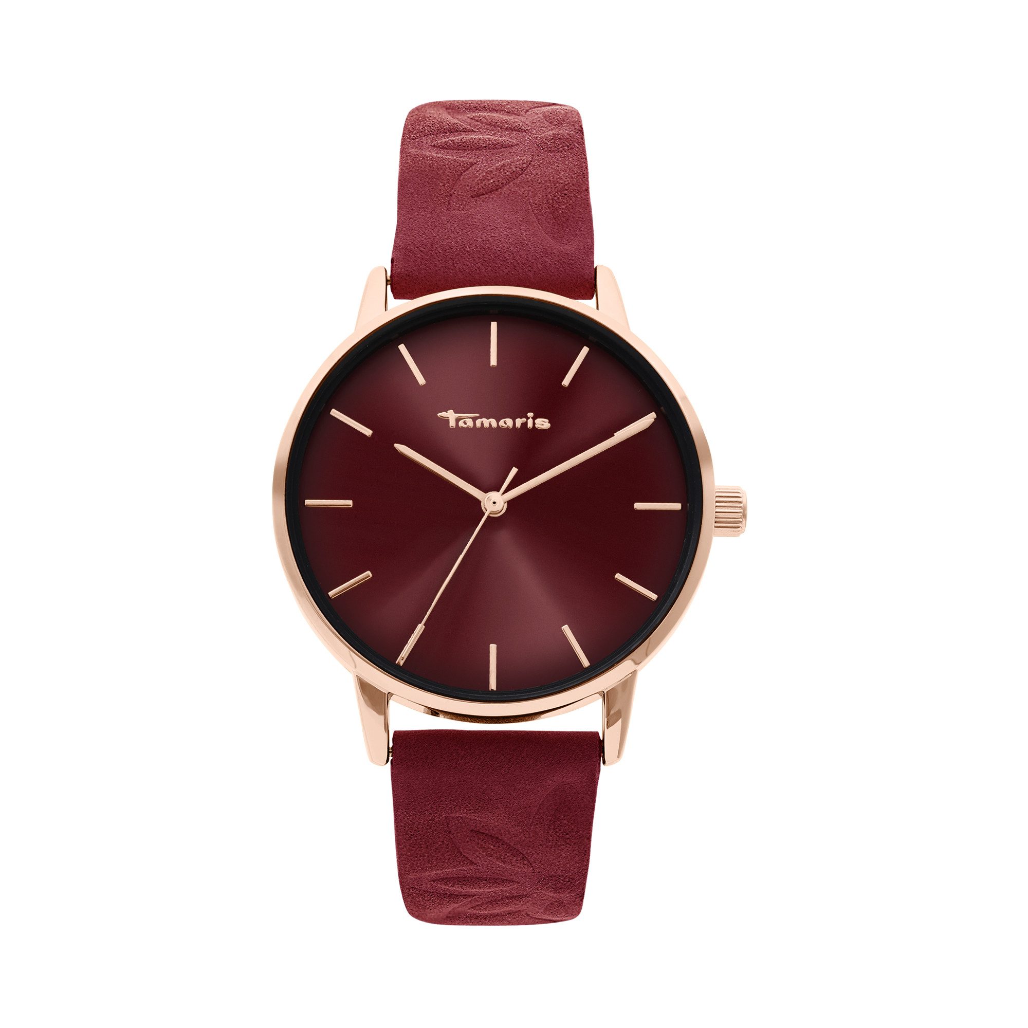 Tamaris Quarzuhr TT-0206-LQ, Armbanduhr, Damenuhr, Lederarmband, analog