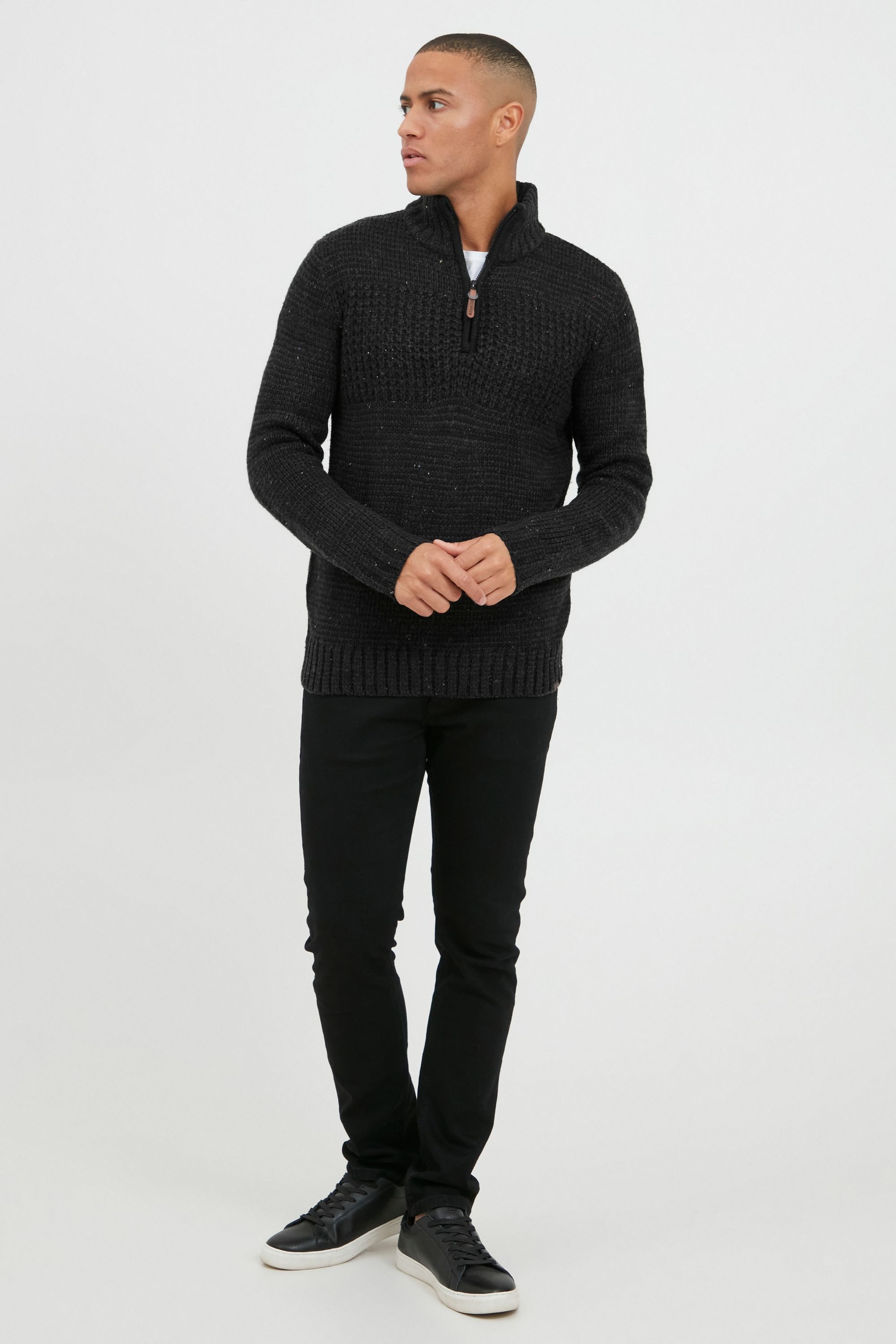Indicode Troyer IDOslo Strickpulli mit Stehkragen