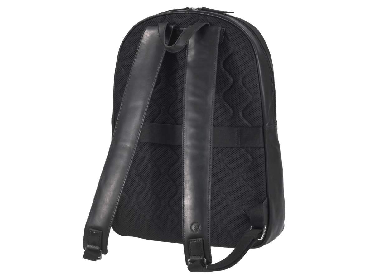 und Damen Black, Greenburry Business Notebookfach, Leder, Rucksack, Pure mit Tagesrucksack für Herren