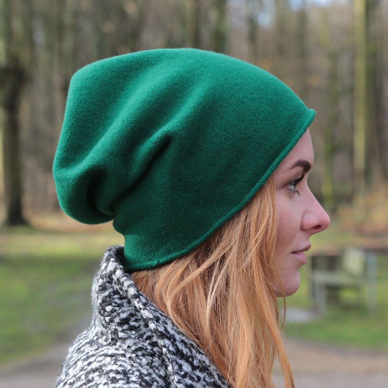 Kopka Strickmütze NeRo Beanie Rollrandmütze aus Walkstrick günstig online kaufen
