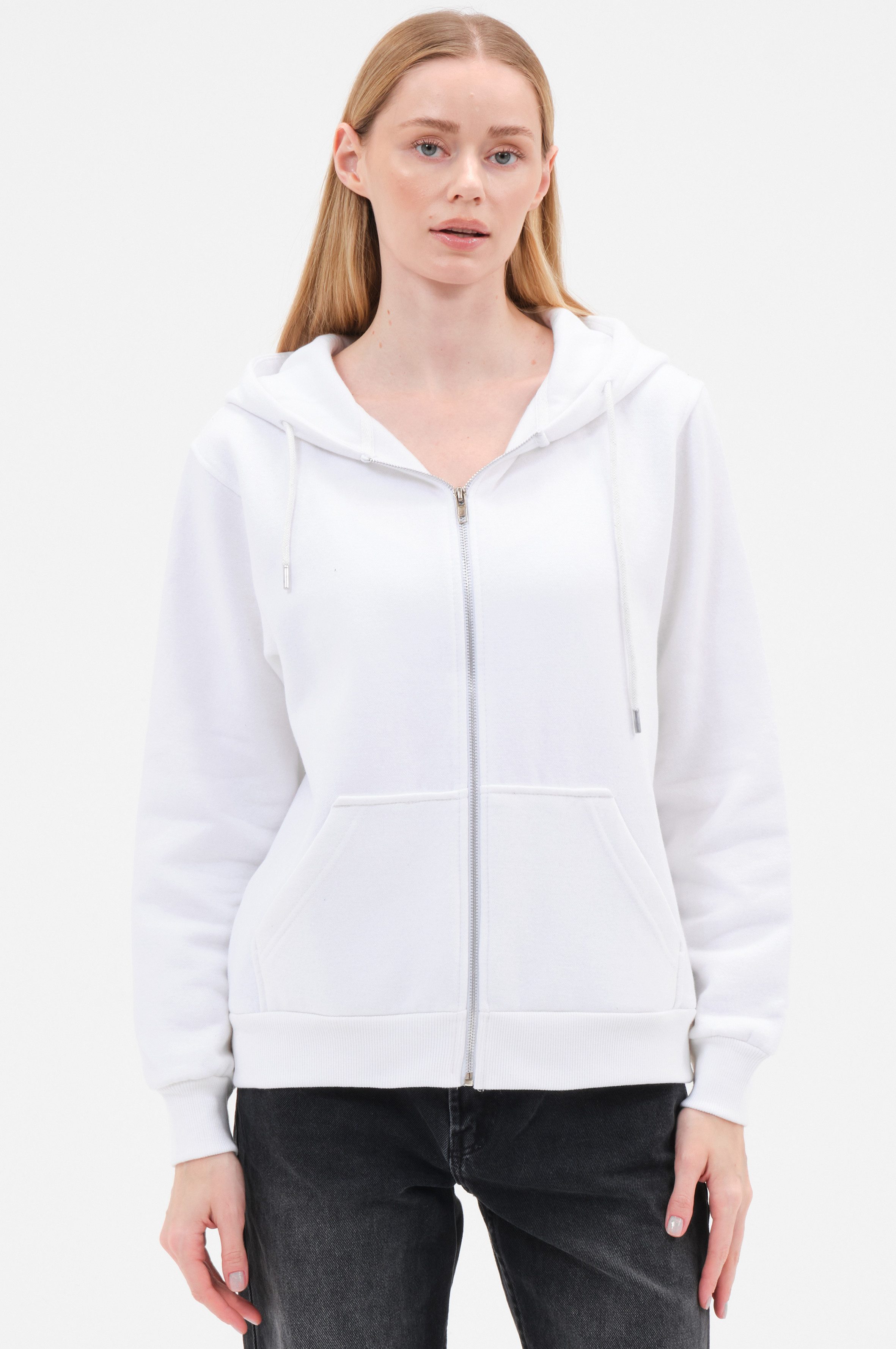 Smith & Solo Kapuzenpullover Damen - Sweatshirt mit Reißverschluss Zipper H günstig online kaufen
