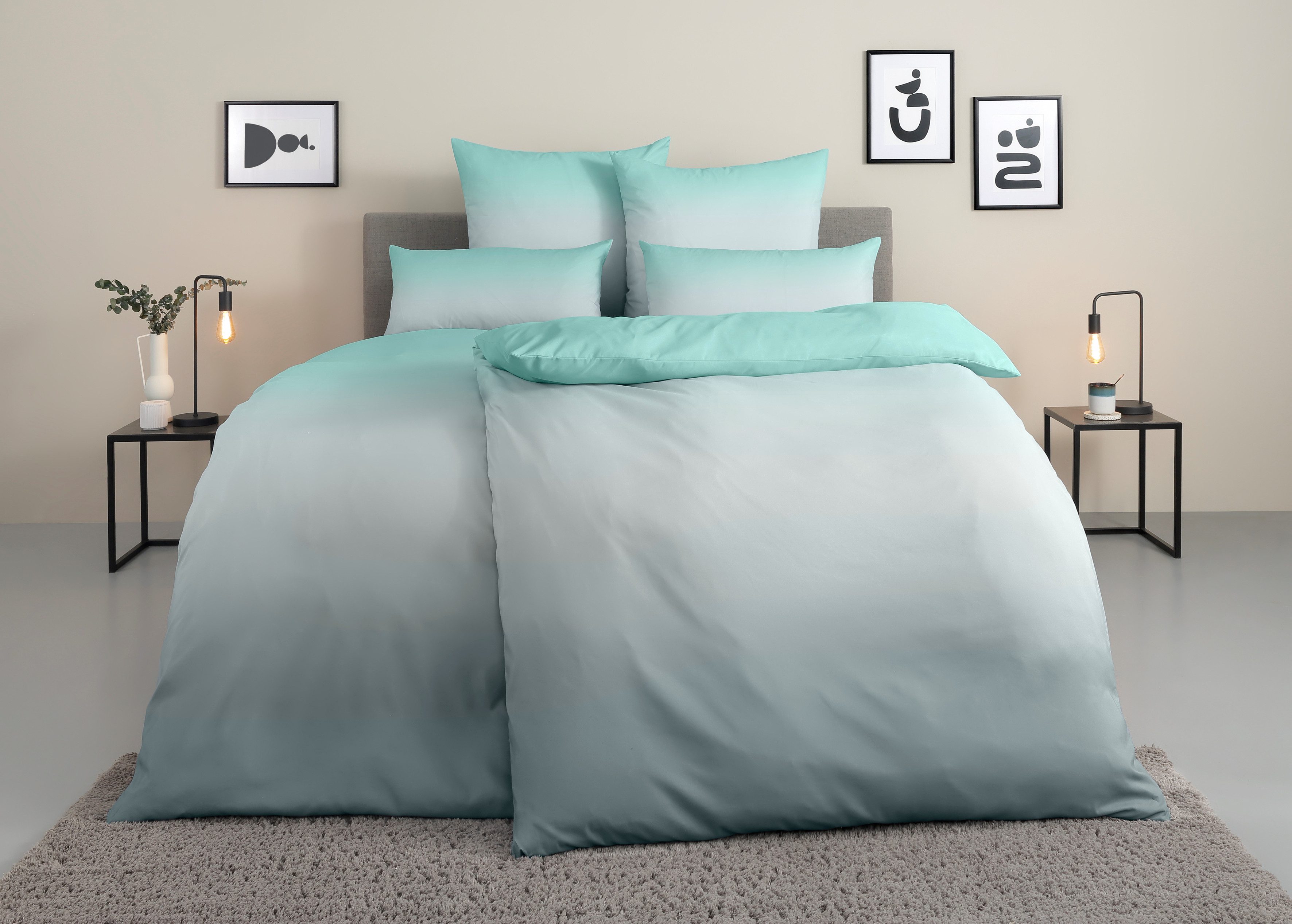 my home Bettwäsche Jareth, Microfaser, 2 günstig online kaufen