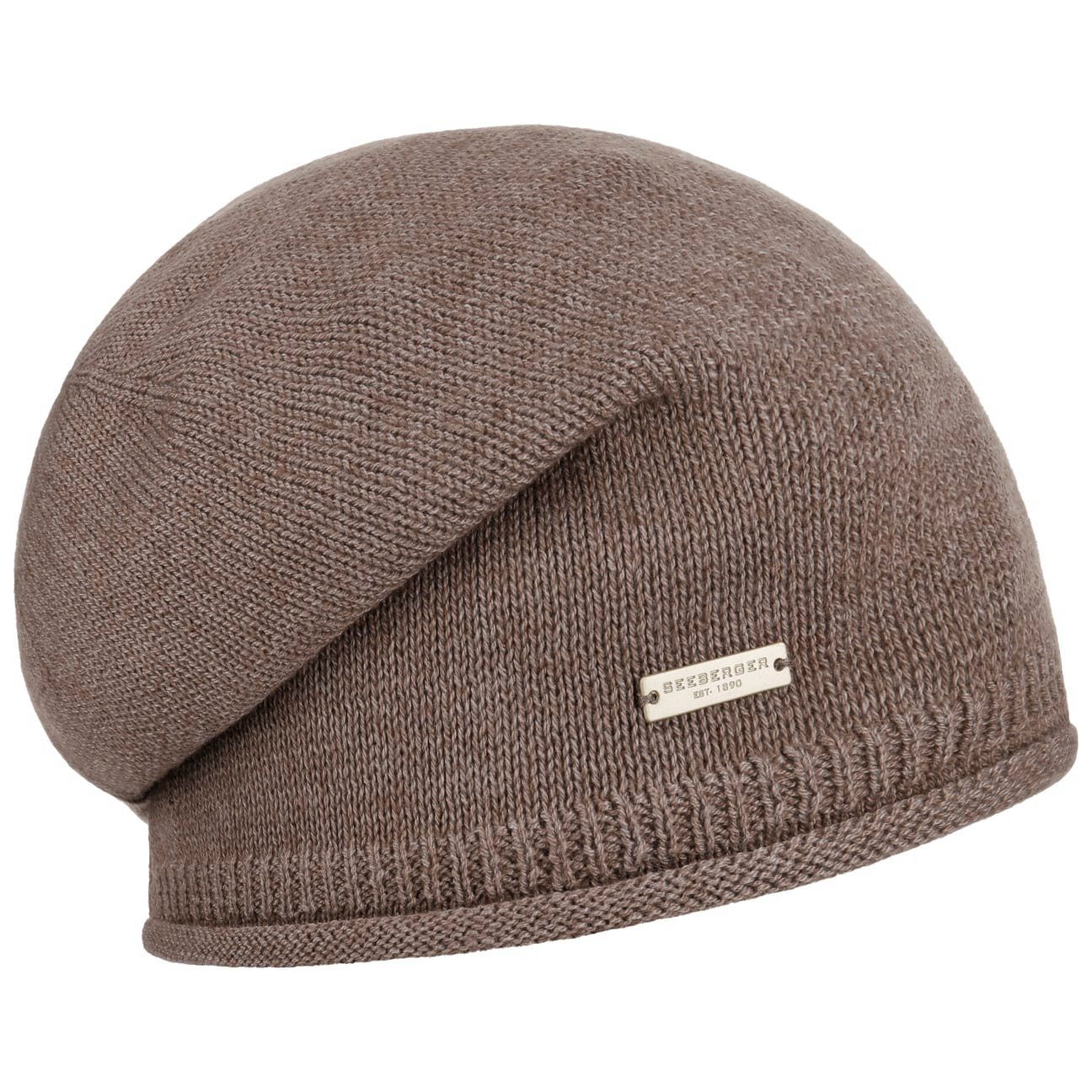 Seeberger taupe Beanie Oversize (1-St) Strickmütze