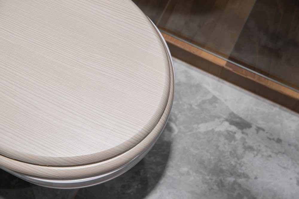 AWD Toilettensitzerhöhung WC-Sitz weiß MDF mit Absenkautomatik