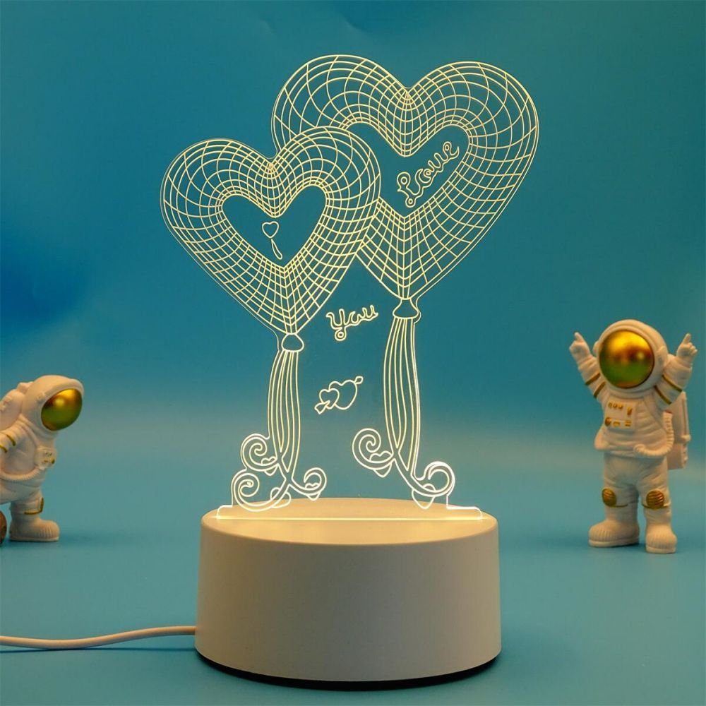 Nachtlicht Tischlampe JOYOLEDER Spielzeug für Kinder,3D-Nachtlicht
