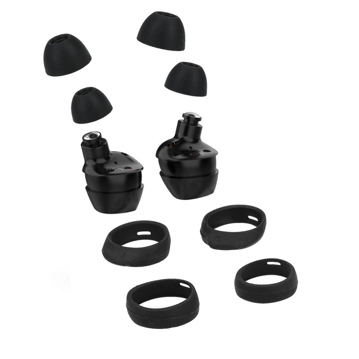 kwmobile 4x Ersatzpolster für Samsung Galaxy Buds / Buds Plus Ohrpolster (Silikon Ersatz Ohrpolster für In-Ear Kopfhörer - Headphones Polster)