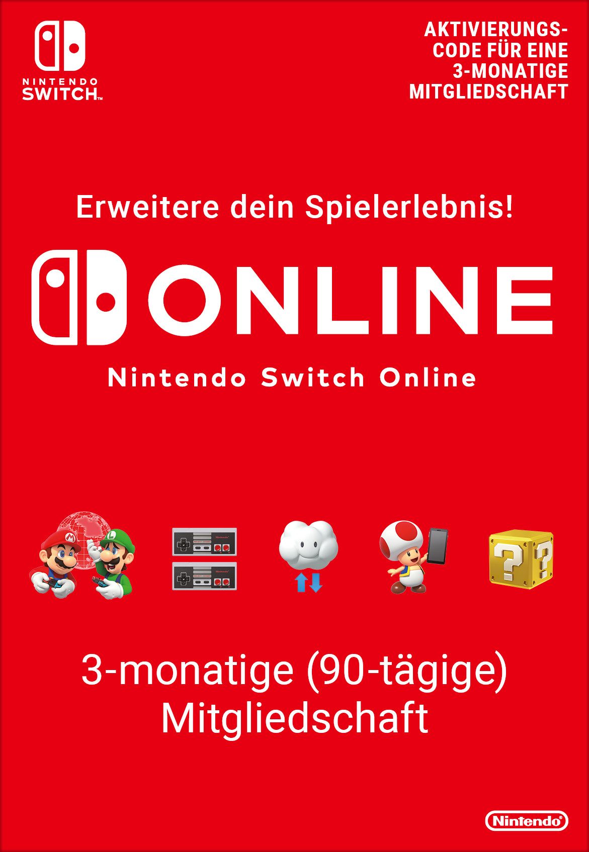 Nintendo Switch Online 90 (Download-Code), Nintendo Switch