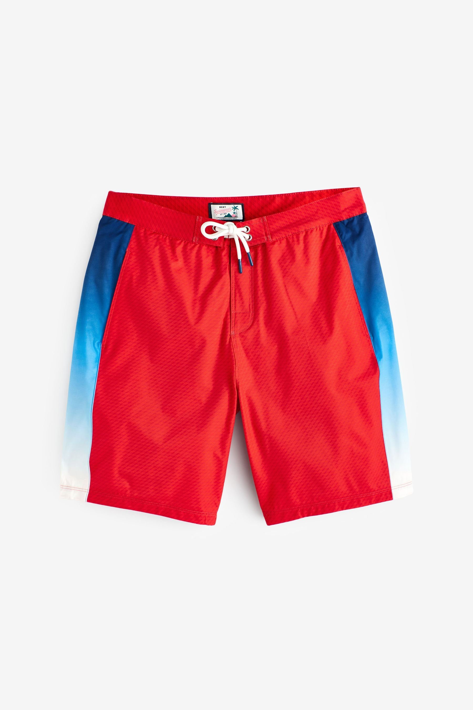 Next Badeshorts Boardshorts (1-St) Red Textured