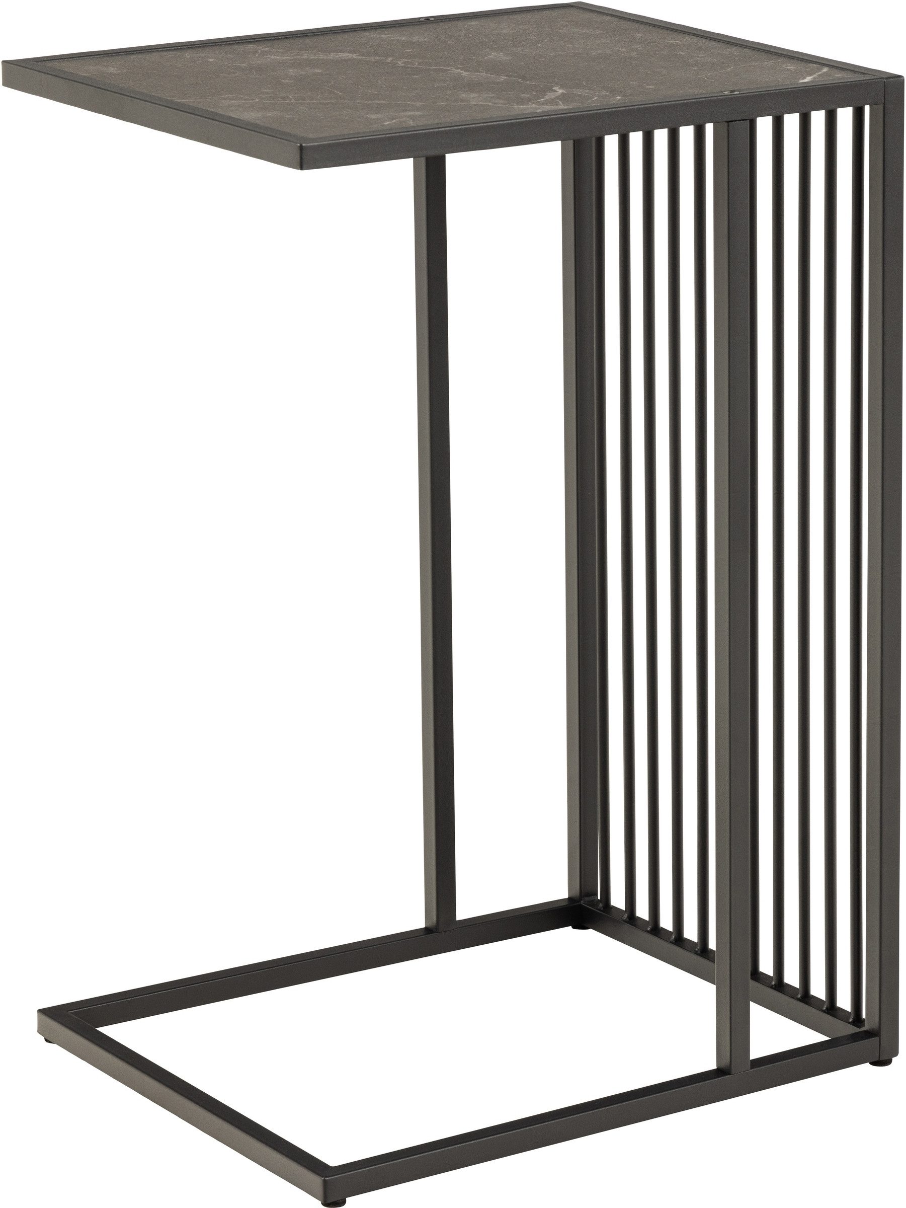 ACTONA GROUP Beistelltisch in schwarz, MDF, Stahl - 35x63x43cm (BxHxT) günstig online kaufen