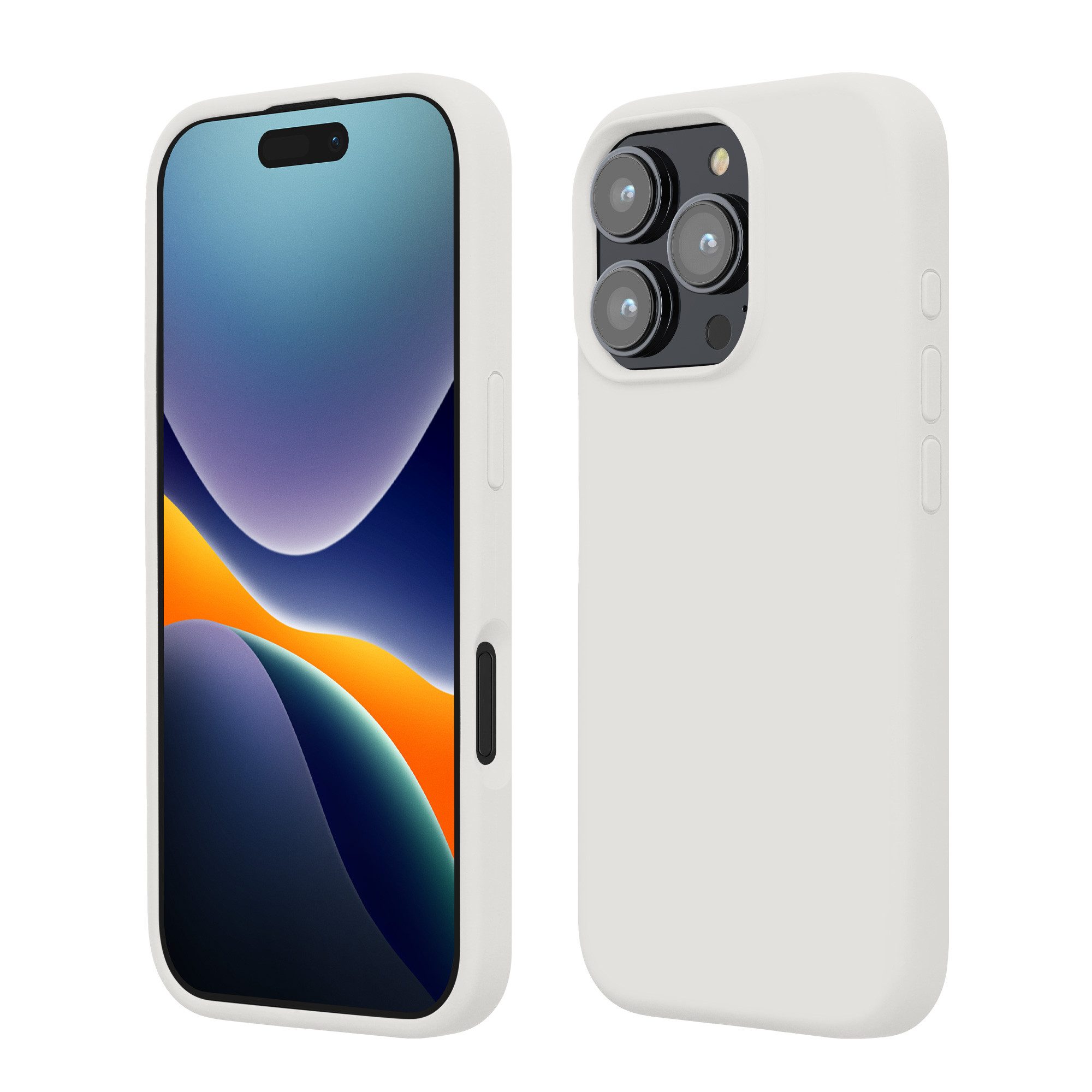 kwmobile Handyhülle Hülle für Apple iPhone 16 Pro, Hülle Silikon gummiert - Handyhülle - Handy Case Cover