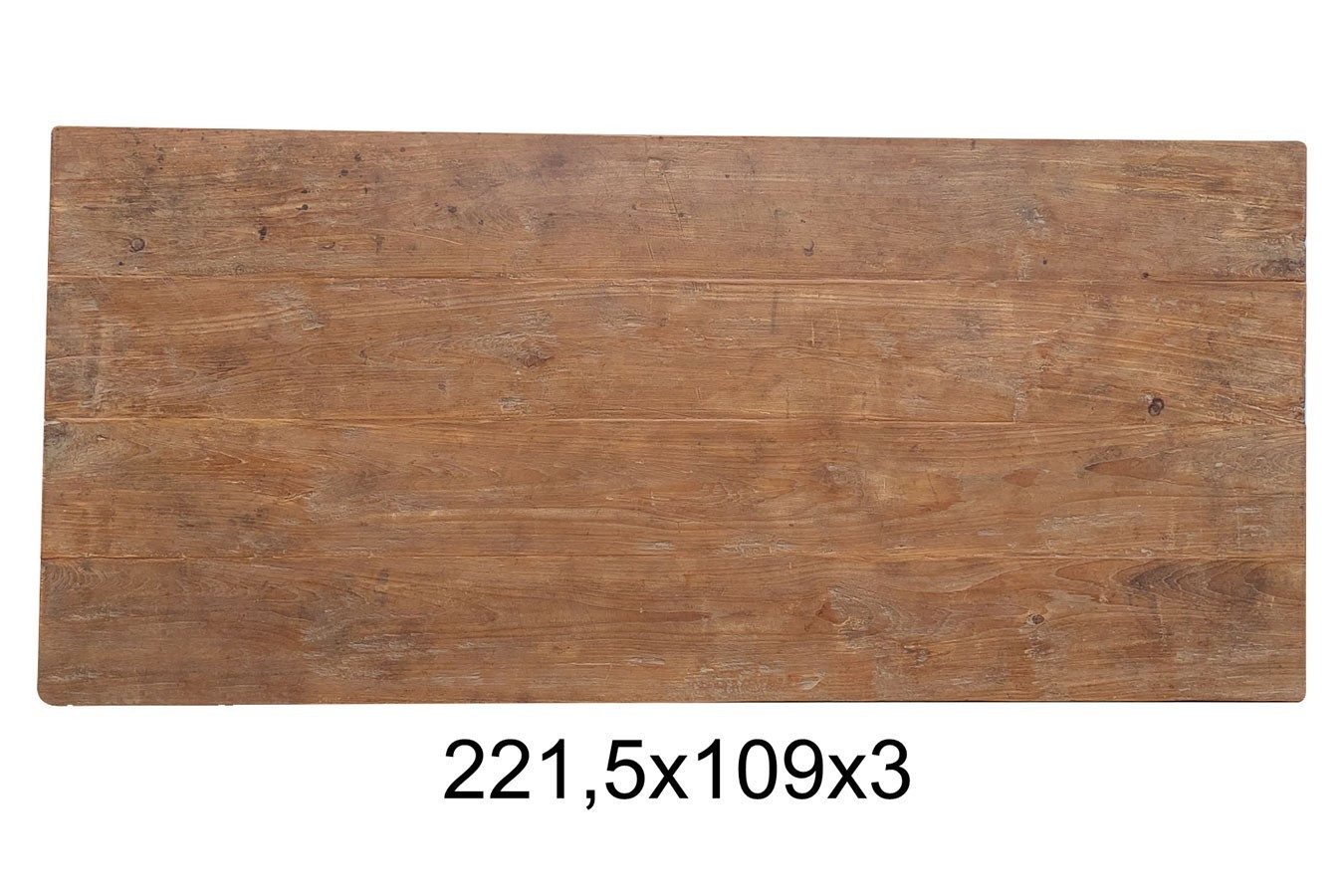 Tischhelden Tischplatte Teakholzplatte Antik 222x100x3