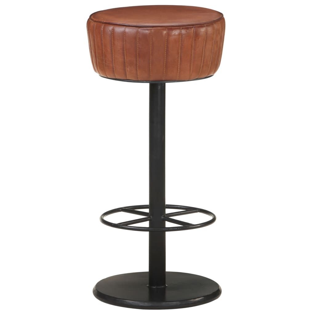 vidaXL Barhocker Barhocker Braun Echtleder (1 günstig online kaufen