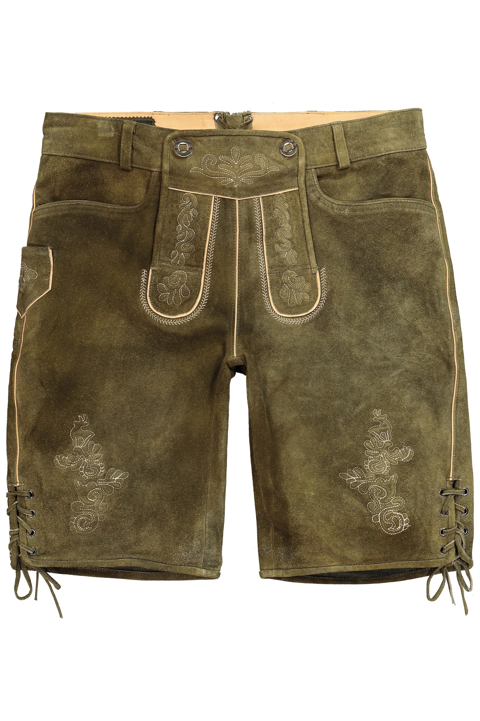 Men Plus Bermudas Lederbermuda Trachten echtes Rindleder günstig online kaufen