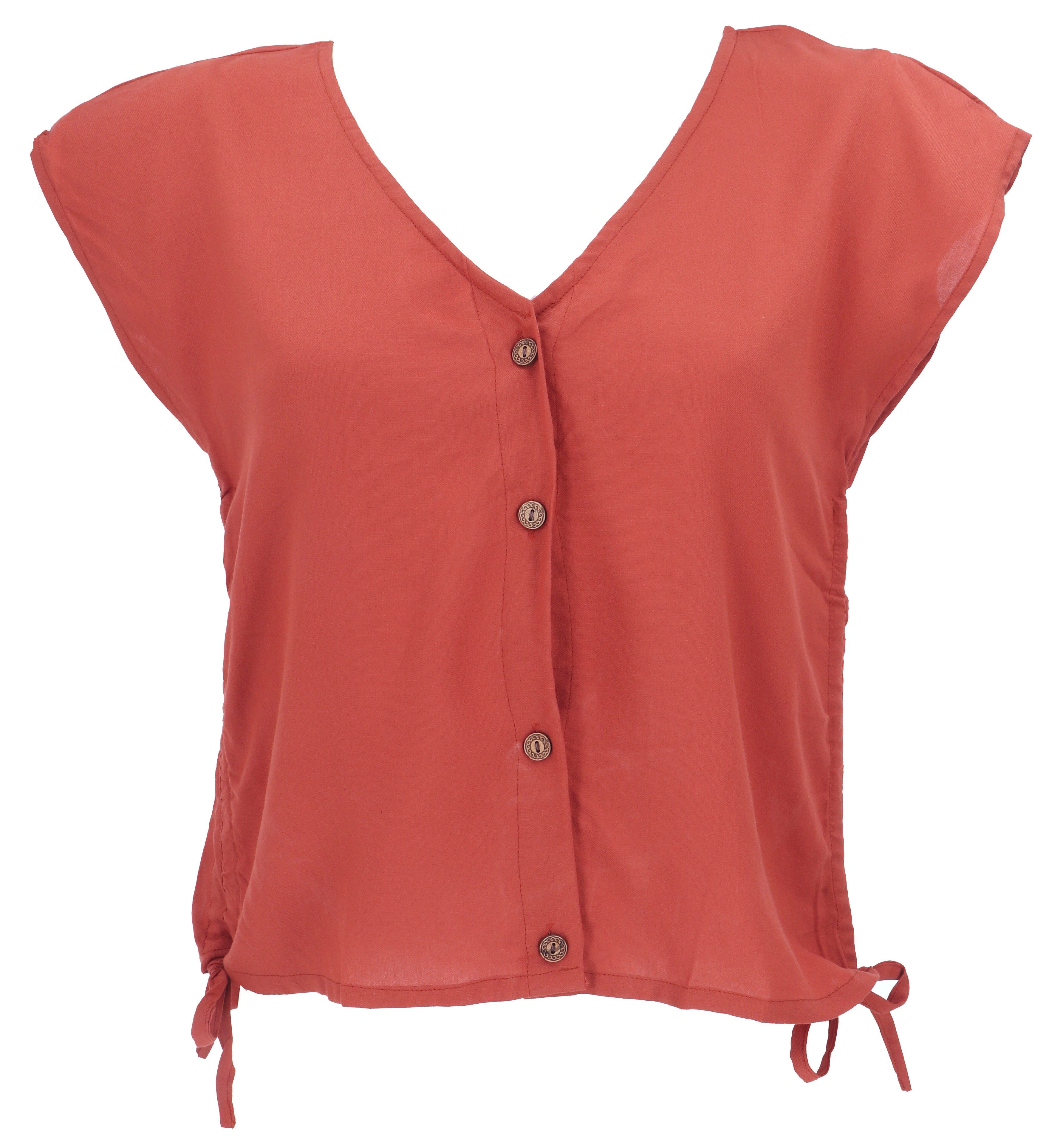 Guru-Shop Longbluse Luftiges Boho Blusentop, Basic Sommertop mit.. alternat günstig online kaufen