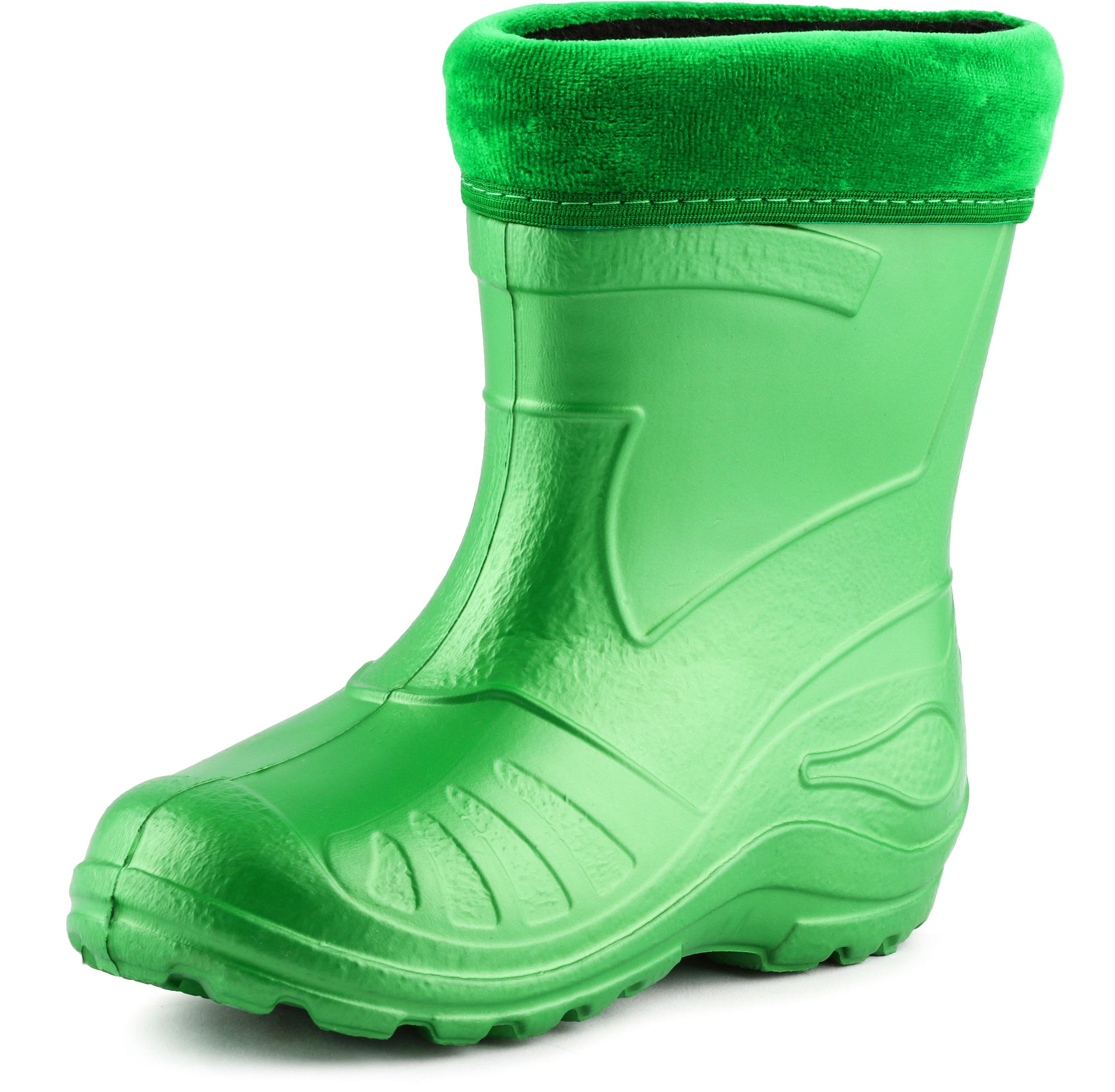 Smaragdgrün Gummistiefel EVA Kinder Regenstiefel Ladeheid gefüttert KL050 Gummistiefel Thermo
