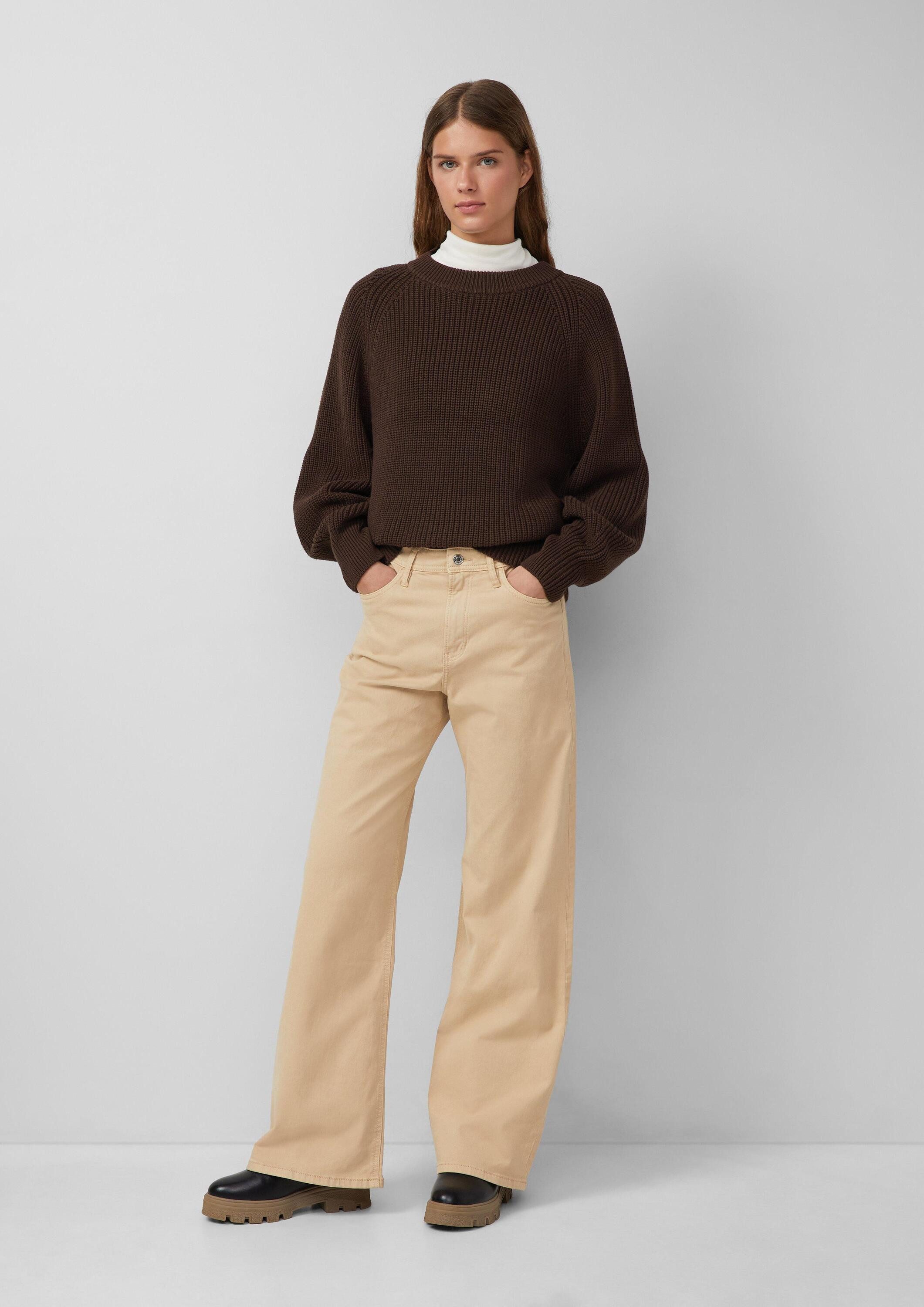 s.Oliver Weite Jeans Jeans-Hose SURI Coloured Jeans Suri / Regular Fit / High Rise / Wide Leg