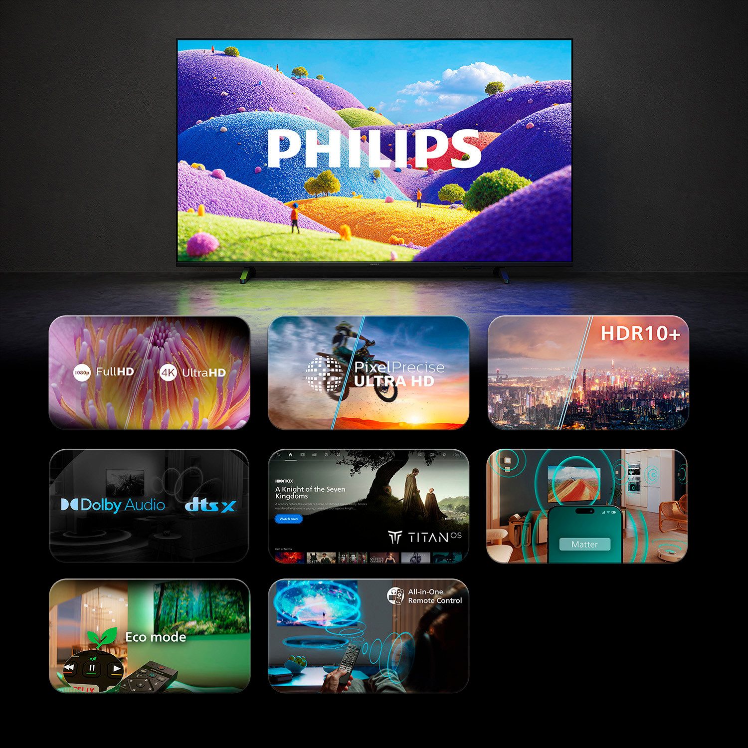 Philips 55PUS7061/12 LED-Fernseher (139 cm/55 Zoll, 4K Ultra HD)