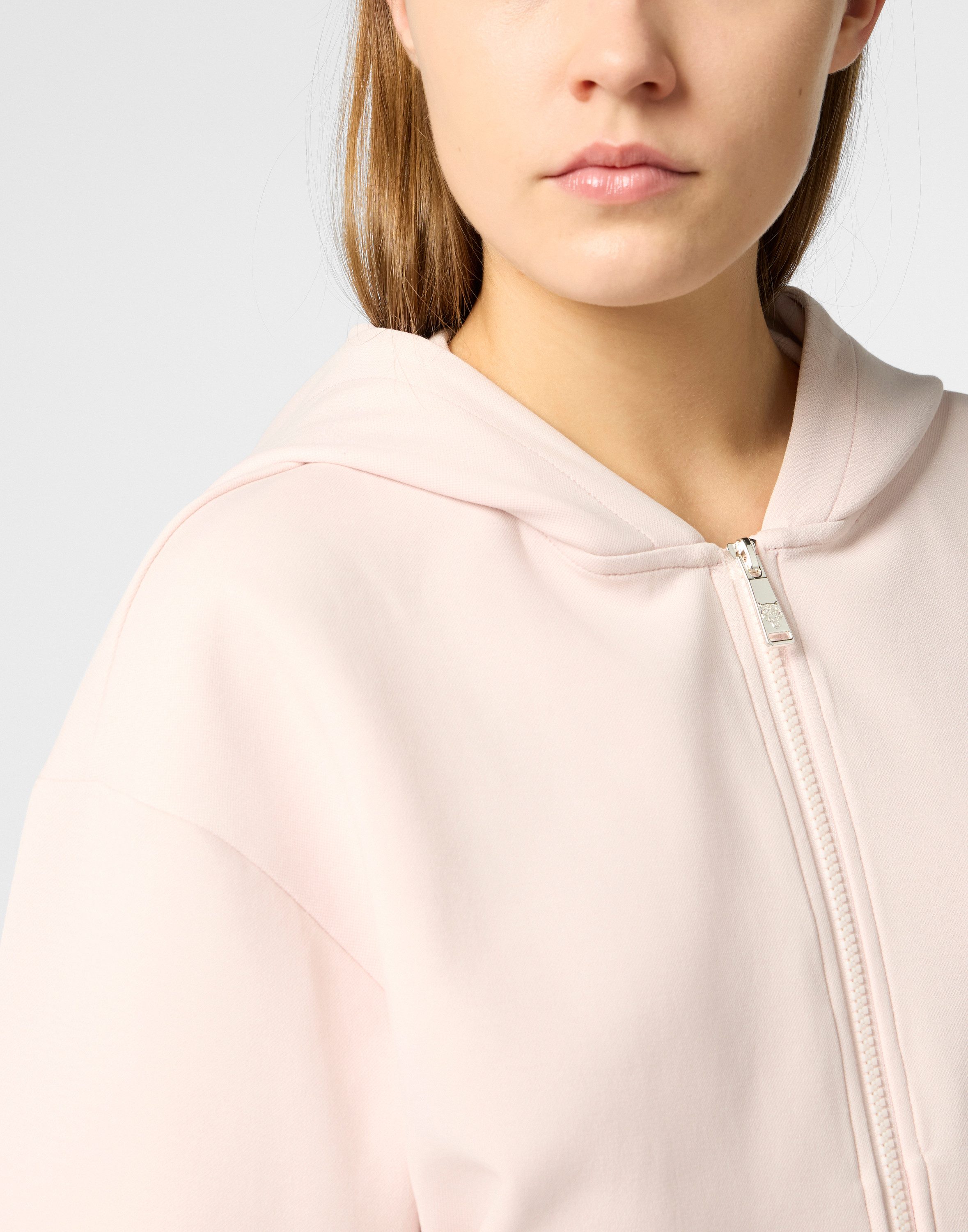 PLEIN SPORT Kapuzensweatjacke Zip Hoodie Icon Scratch