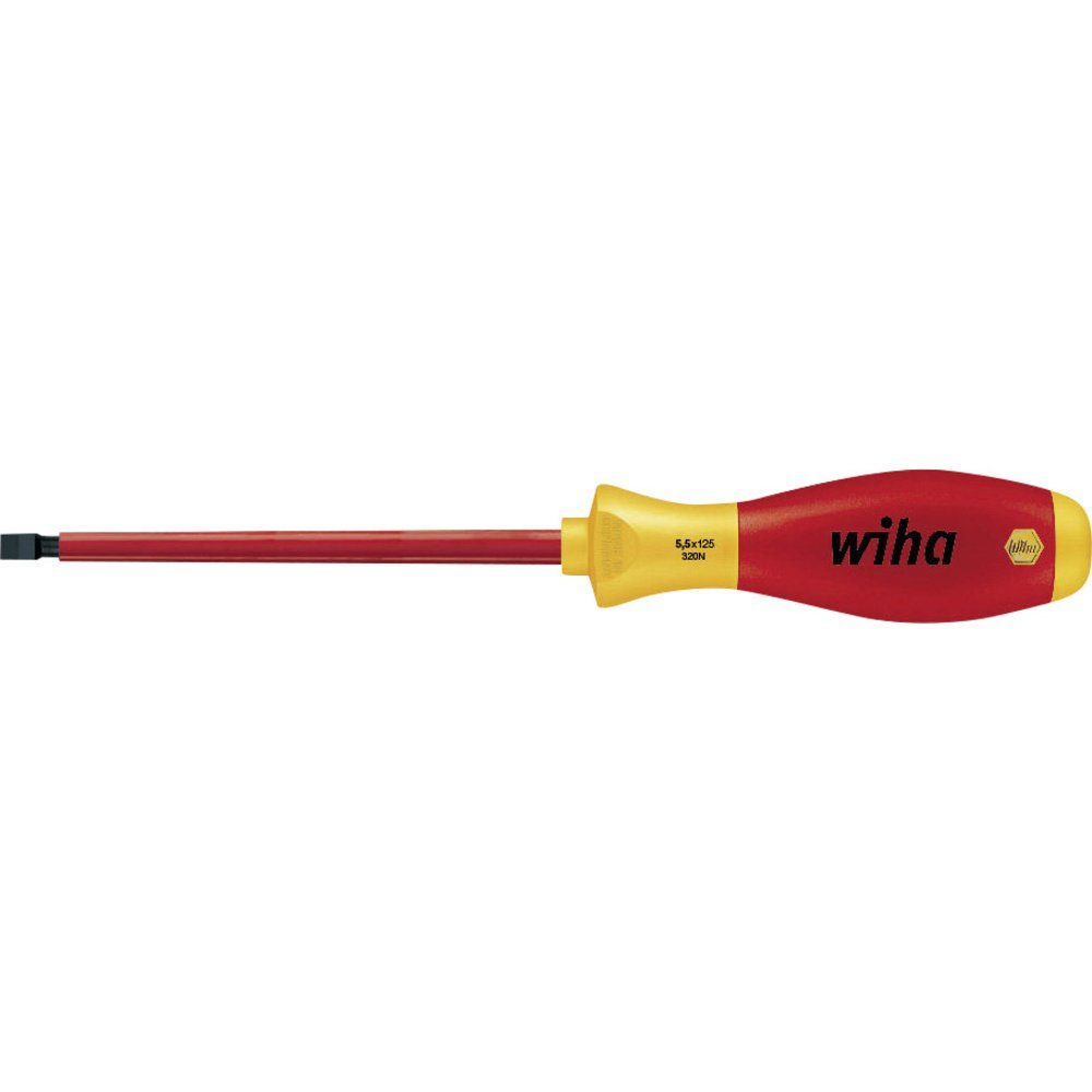 Schraubendreher VDE Schlitz-Schraubendreher Wiha 00828 Klingenbreite: 6 mm Klingenlän