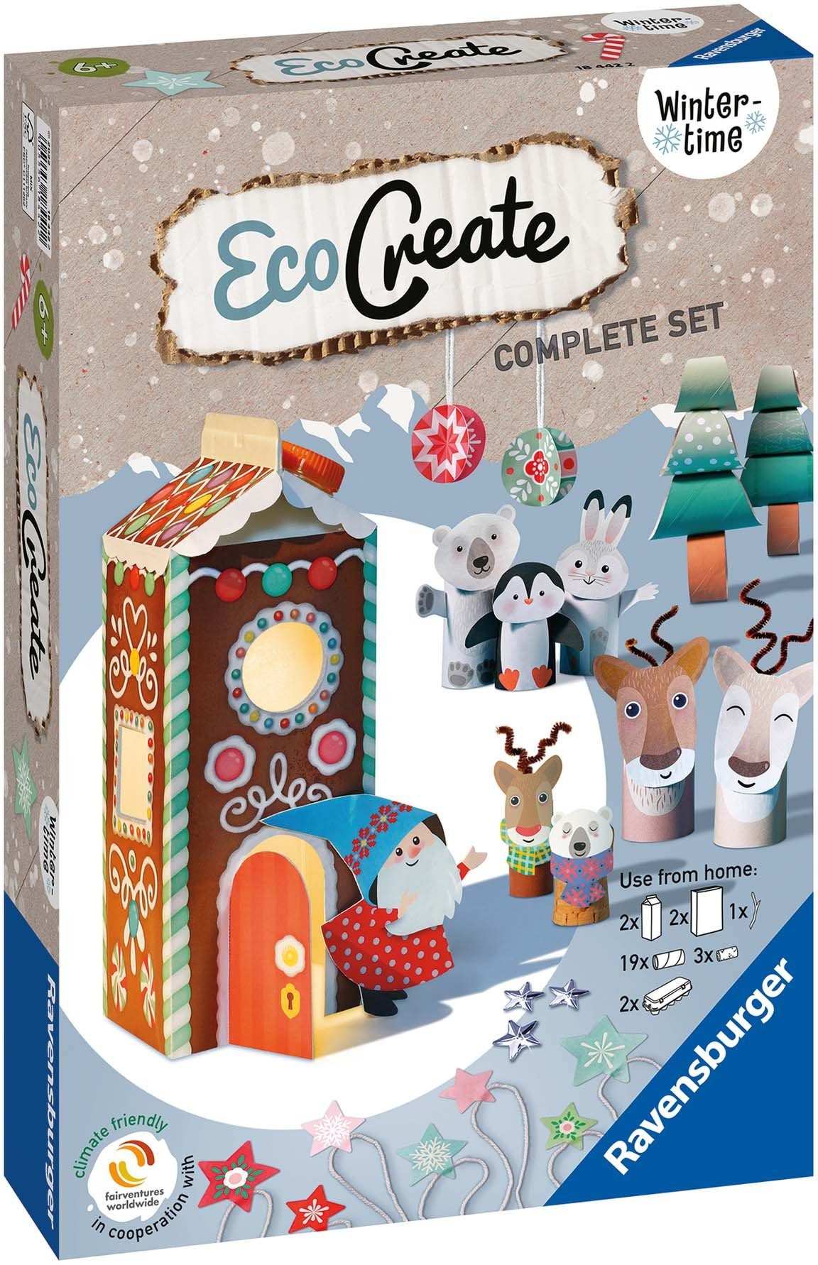 Ravensburger Kreativset Eco Create, Midi Wintertime, Made in Europe