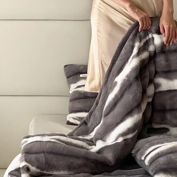 Wohndecke Flauschige Sofadecke Warm und Weich, 120x150cm, aus Polyester, Ulife
