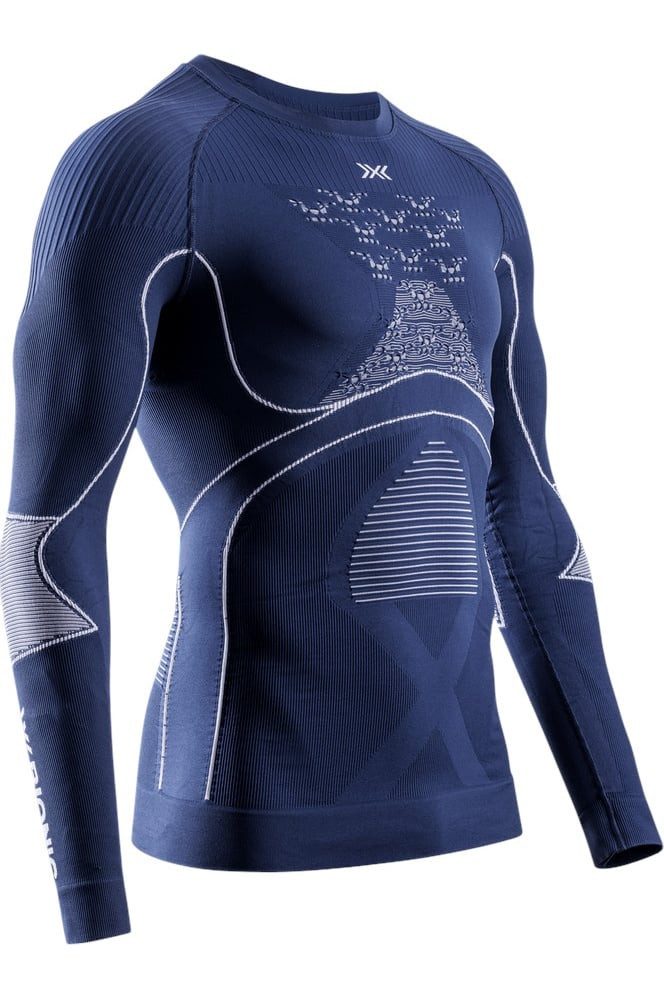 Langarmshirt Rundhals Energy Accumulator 4.0 Unterwäsche marineblau/weiss Herren