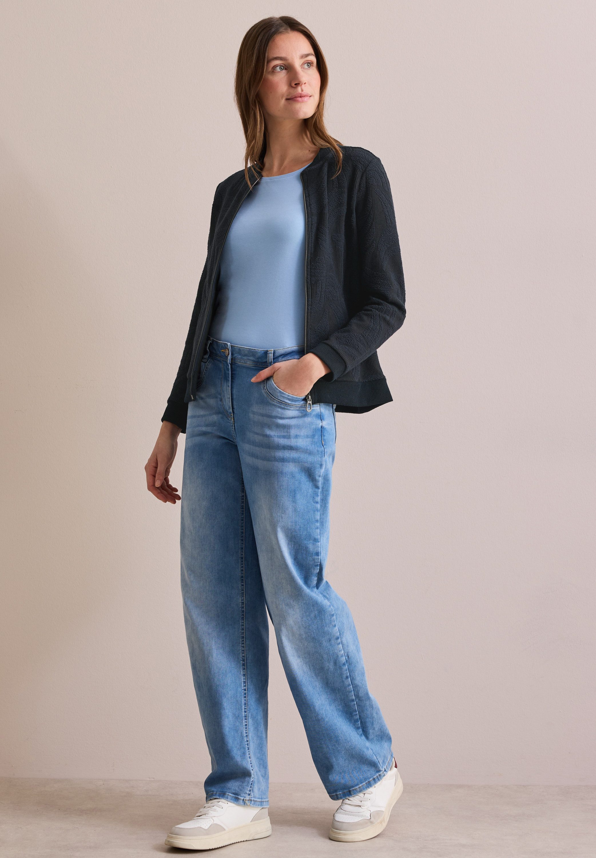 CECIL Cardigan mit Stehkragen