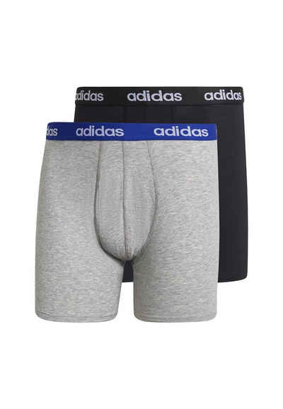 adidas Originals Boxershorts »Adidas Originals Herren Boxershorts Zweierpack LINEAR BRIEF GN2072 Schwarz Grau«
