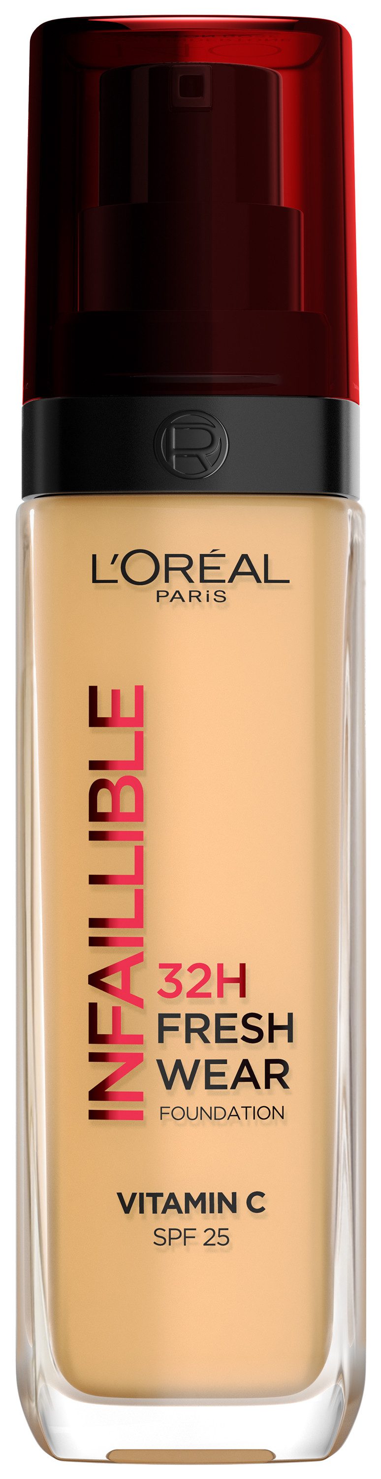 L'ORÉAL PARIS Foundation INFAILLIBLE 32H FRESH WEAR MAKE-UP FOUNDATION, wirkt bis zu 32 Stunden lang wie frisch aufgetragen