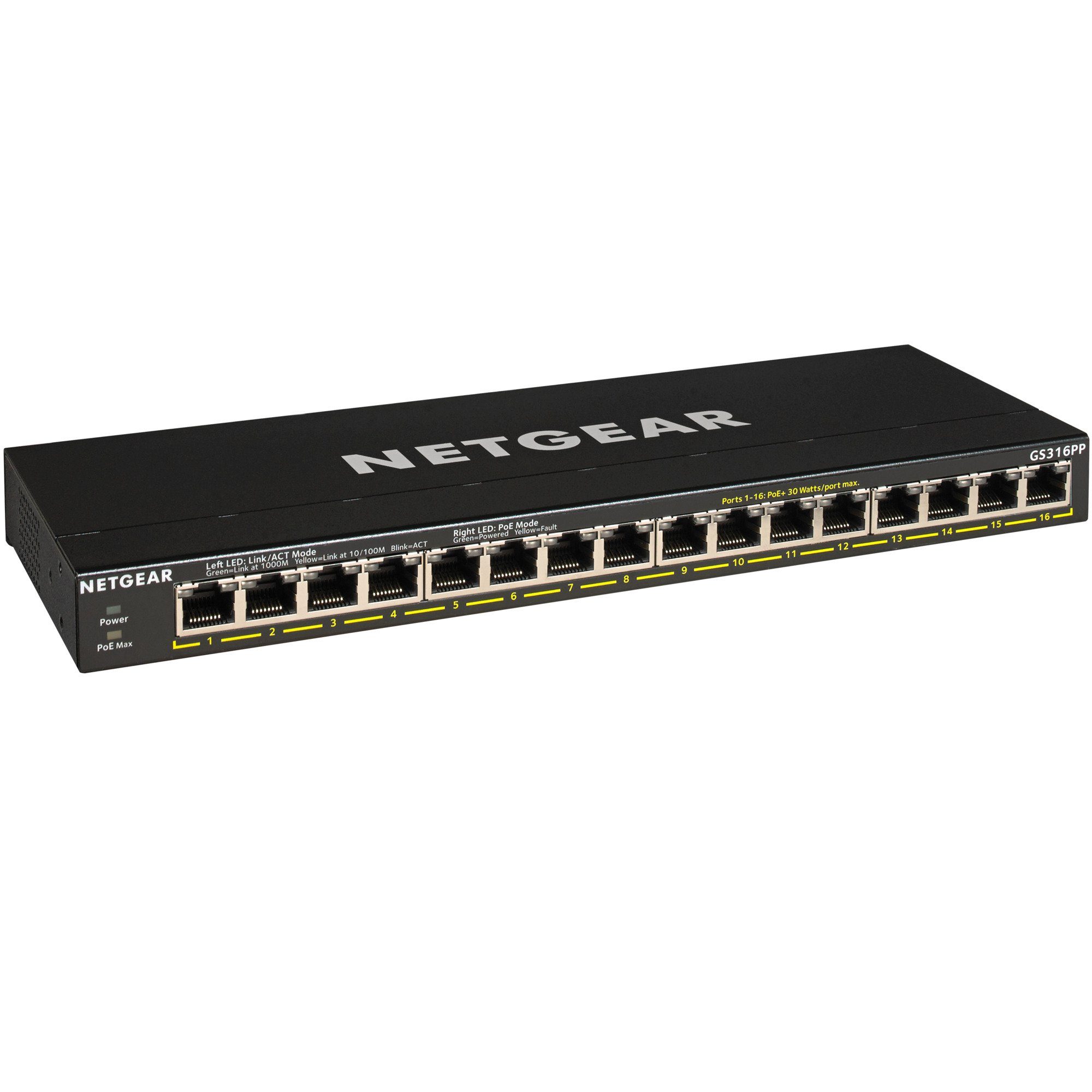 NETGEAR Netgear GS316PP, Switch Netzwerk-Switch