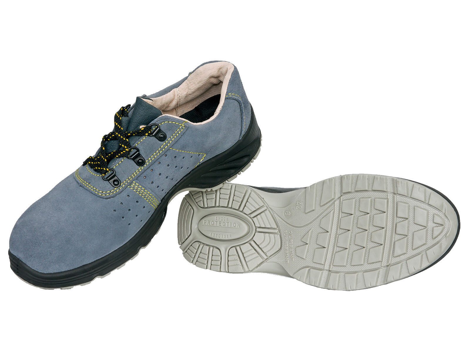 Urgent Arbeitsschuhe Berufsschuhe Schutzschuhe ohne Stahlkappe OB 36-47 Leder Arbeitsschuh – Bild 4 von 5