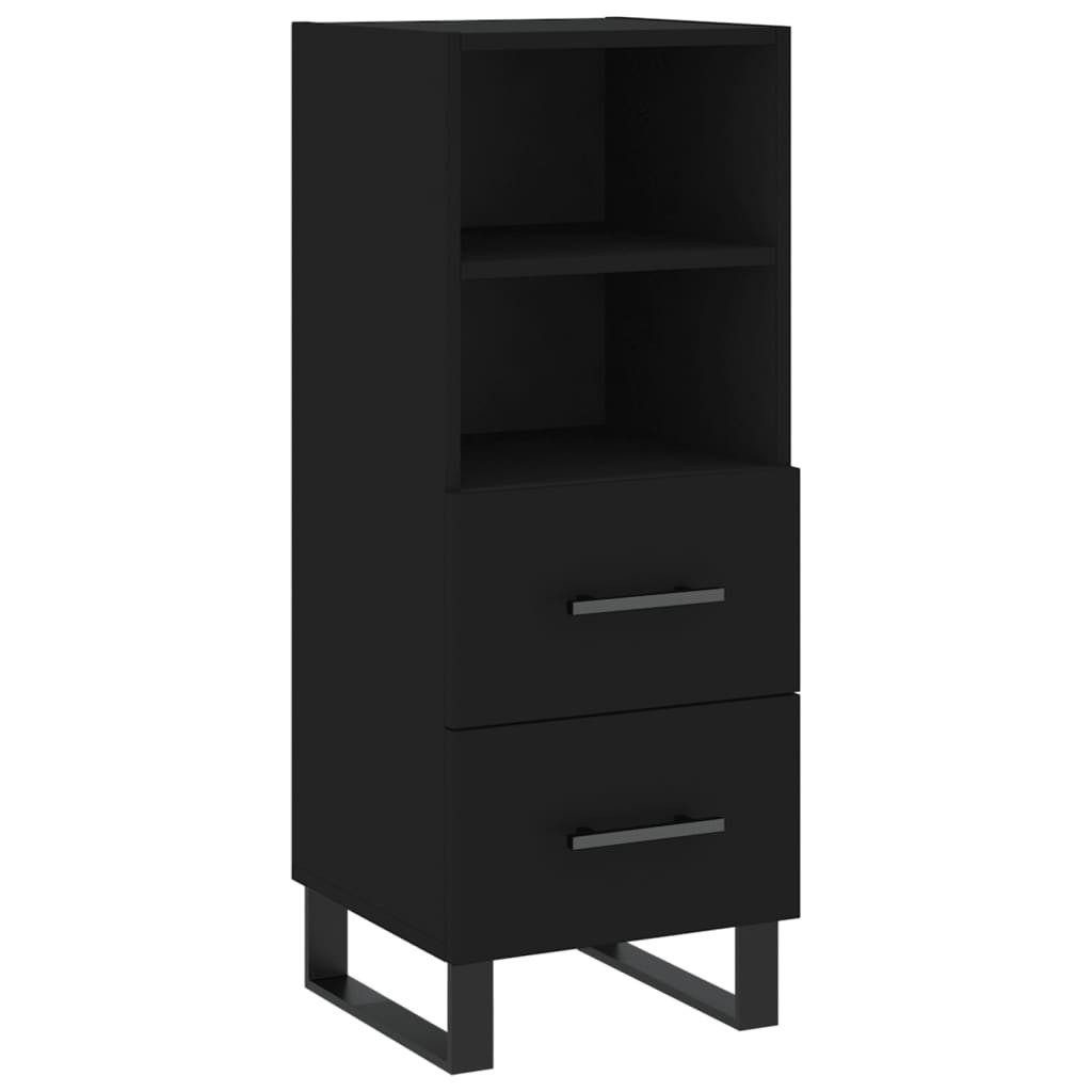 vidaXL Sideboard Sideboard Schwarz 34,5x34x90 cm günstig online kaufen