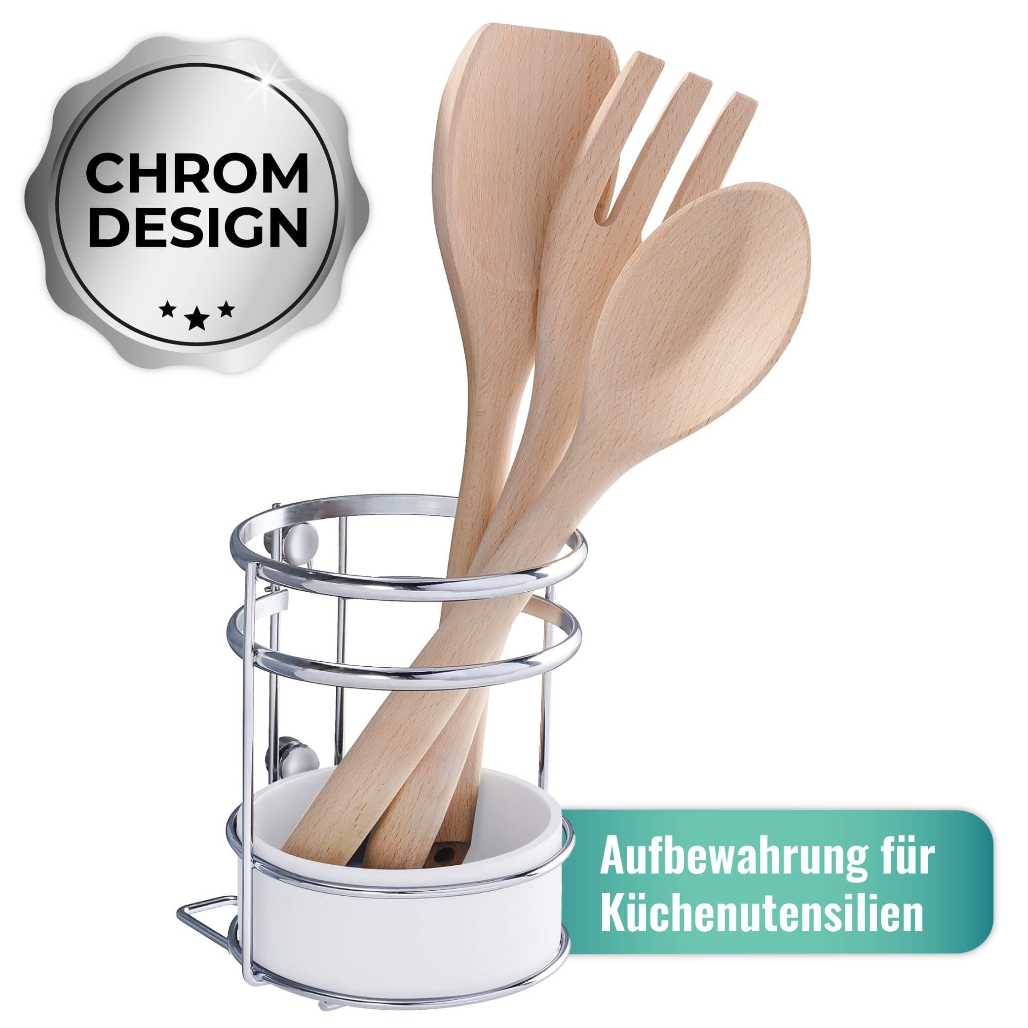 WENKO Küchenregal Wand Küchen Utensilien Halter Ordnung STYLE Organizer Hängen