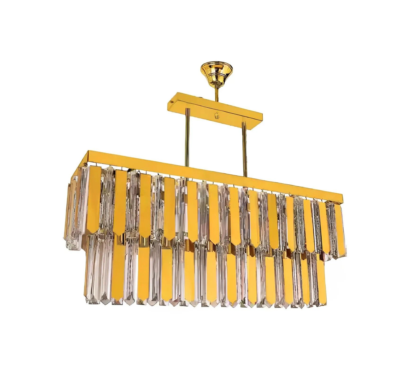 JVmoebel Kronleuchter Goldene Designer-Deckenleuchte für stilvolles Wohnen, Leuchtmittel wechselbar, Made in Europa