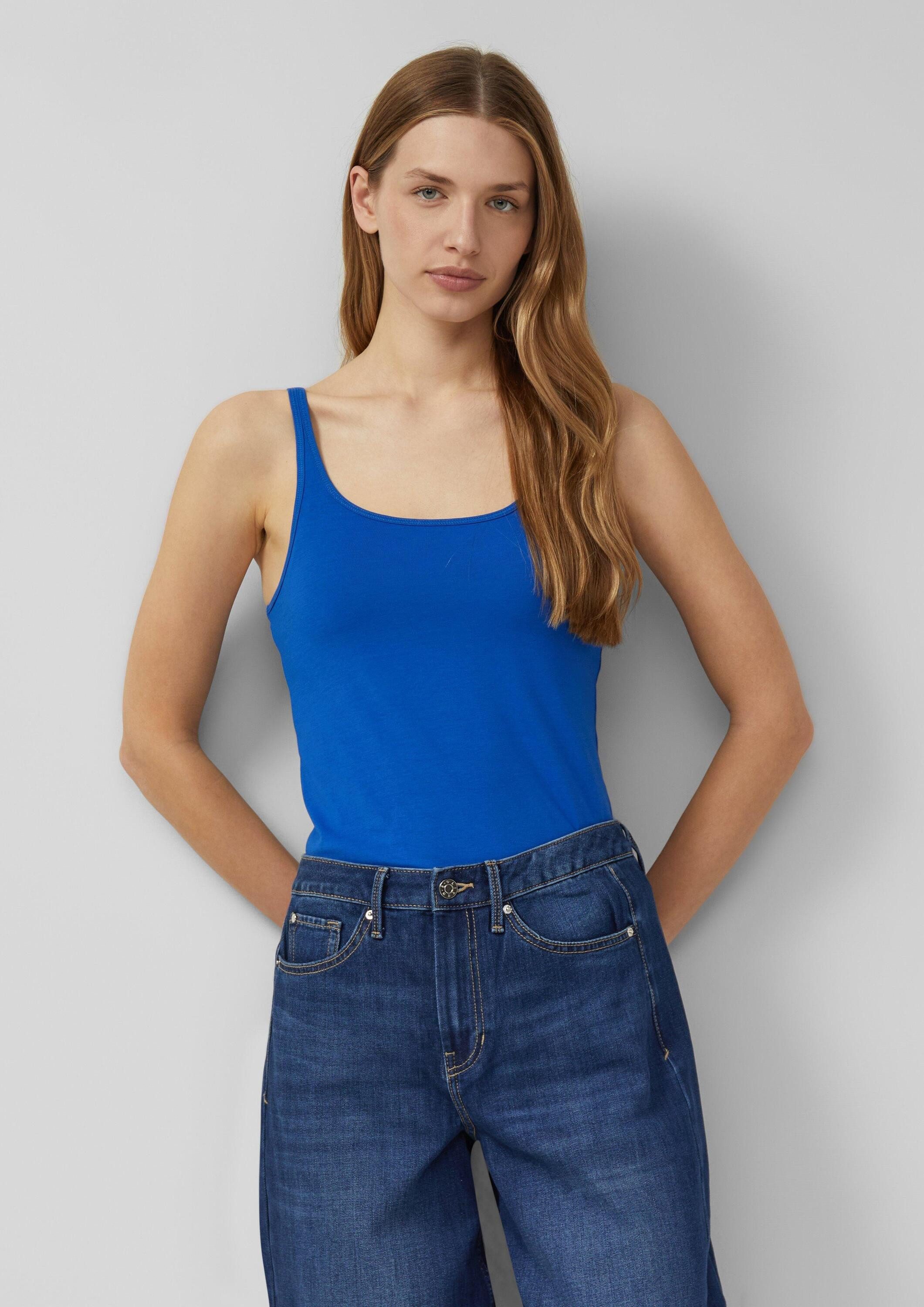 s.Oliver Muscleshirt T-Shirt Jersey-Top aus Baumwollmix