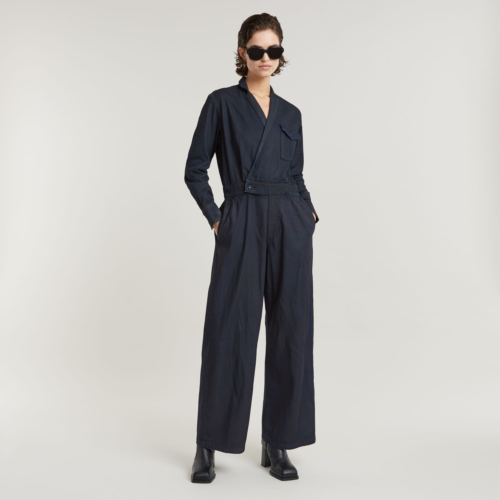 G-STAR Straight Leg Zip Dungaree dames Jumpsuit