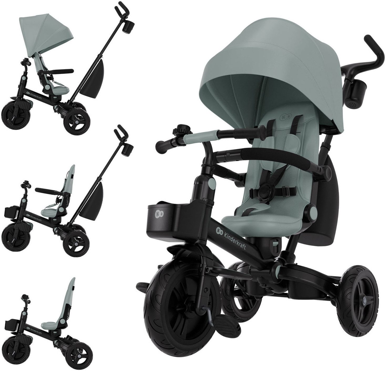 Kinderkraft Dreirad Aveo 2 Plus, multifunktional