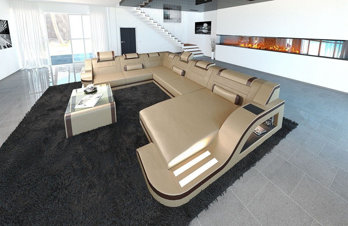 Sofa Dreams Wohnlandschaft Ledercouch Sofa Leder günstig online kaufen