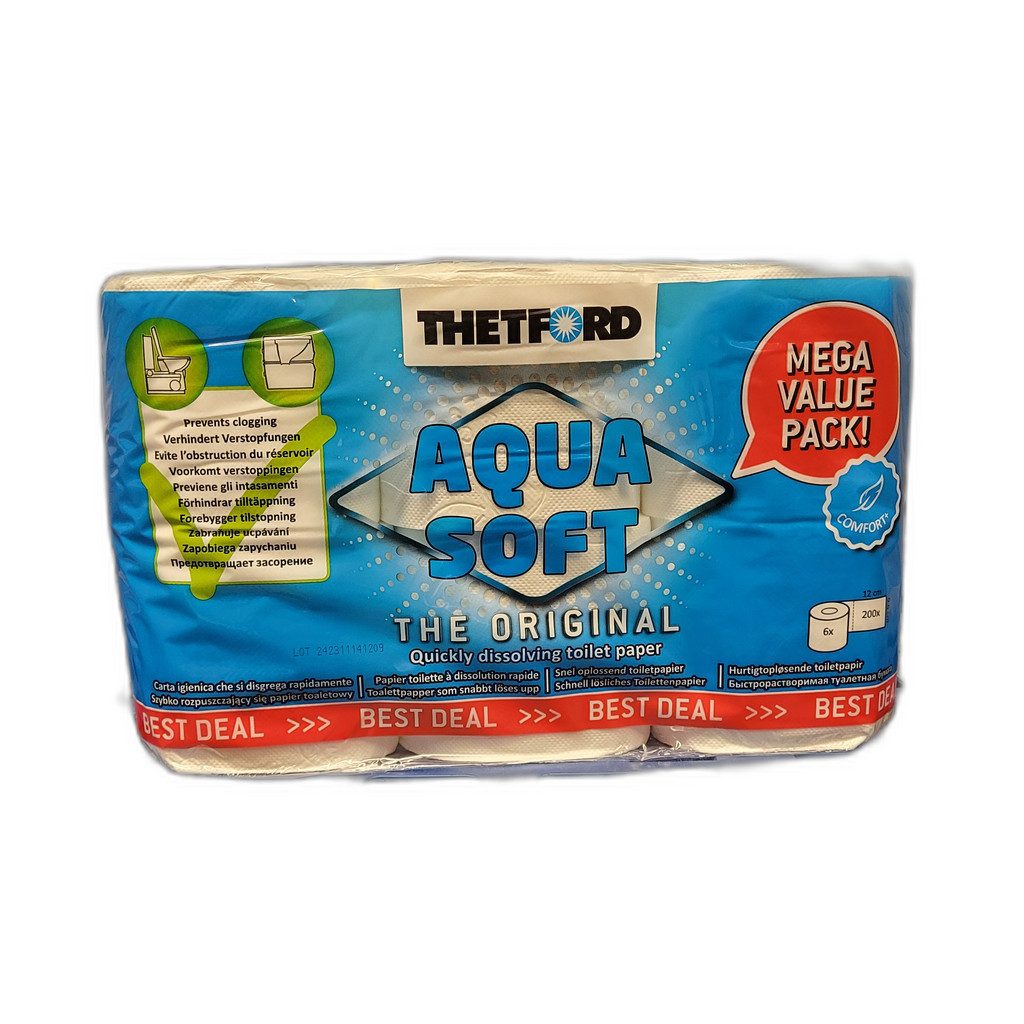 THETFORD Туалетная бумага Aqua Soft Campingtoilettenpapier Sondergröße 6 Rollen (6-St)
